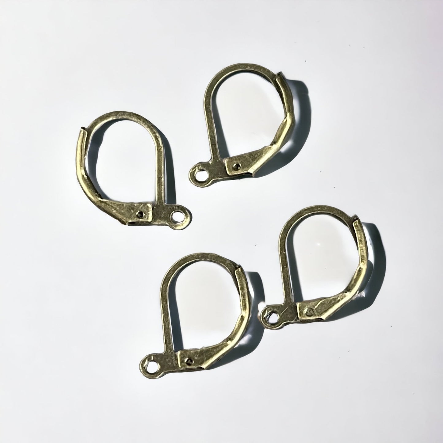 Lever Back Earwires, 15x10mm Nickel Free Antiqued Brass Ear Wires (EC223-AB) *