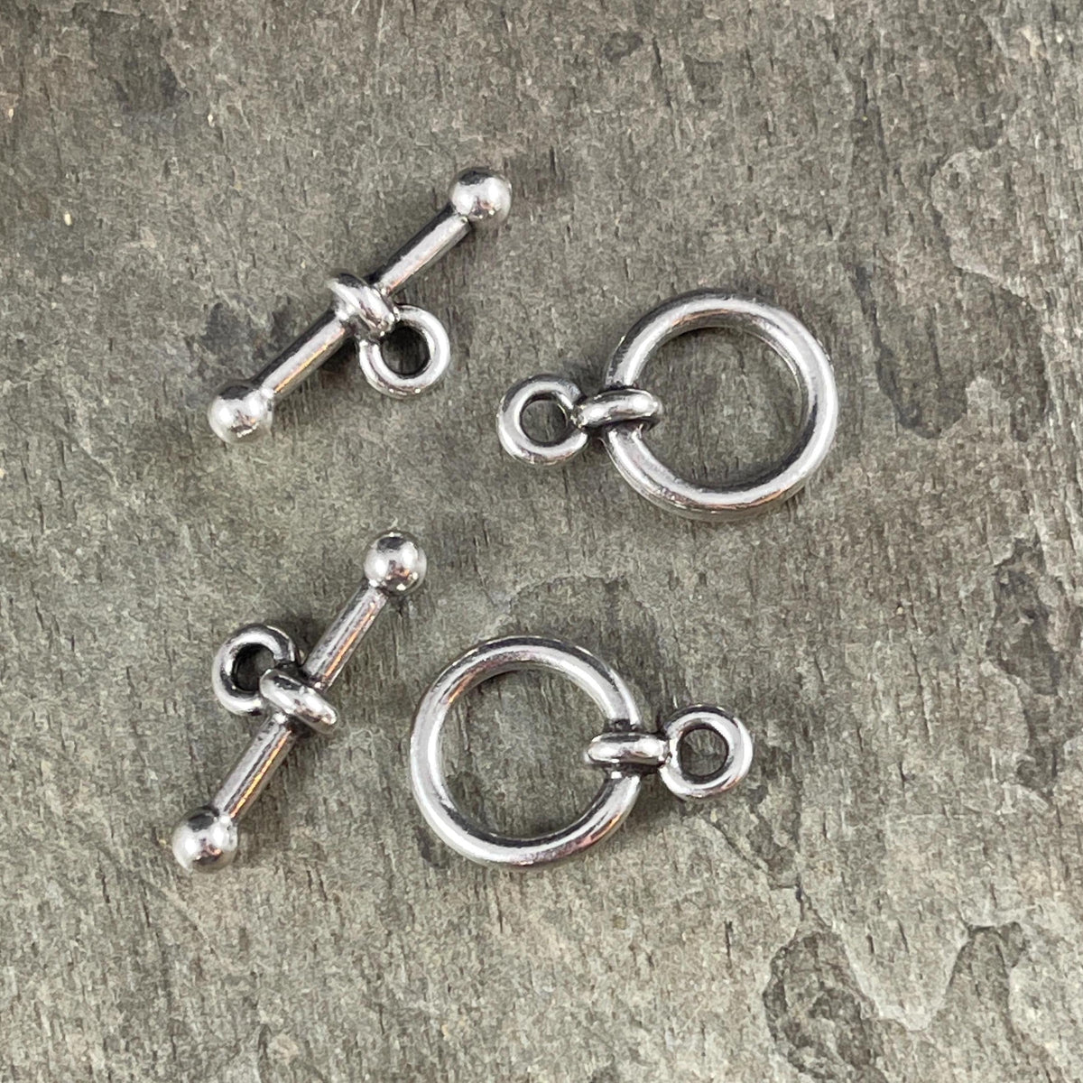 TierraCast1/2" Anna Toggle Clasp, Antiqued Silver Plated (PF/964-77) * Qty. 2