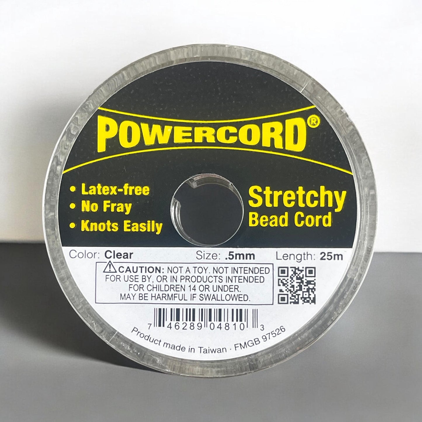 Clear Stretchy Cord Clear Elastic .5mm Elastic Cord - PowerCord Beading Elastic - .5mm thickness - 25 meters/roll * Qty. 1