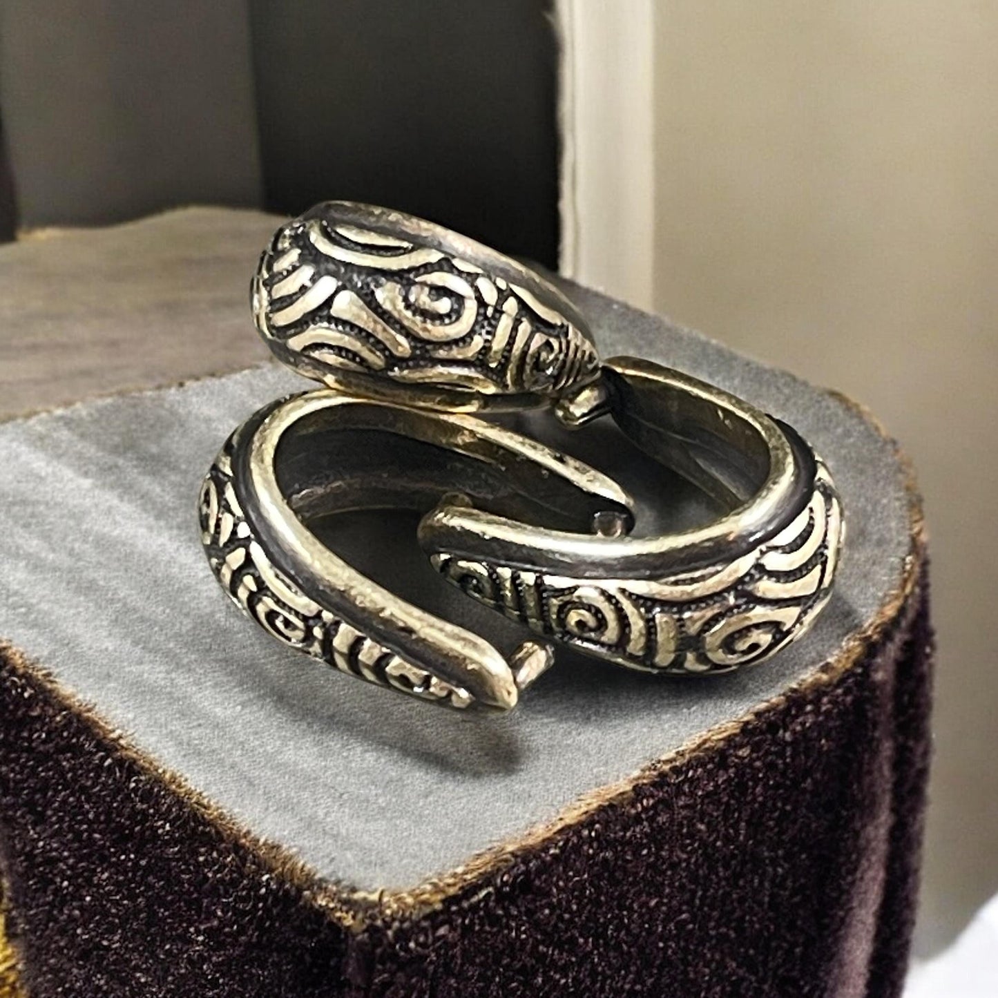 TierraCast Spiral Pinch Bail, 12x14mm Antiqued Brass Bail (PF/878-57) * Qty. 2