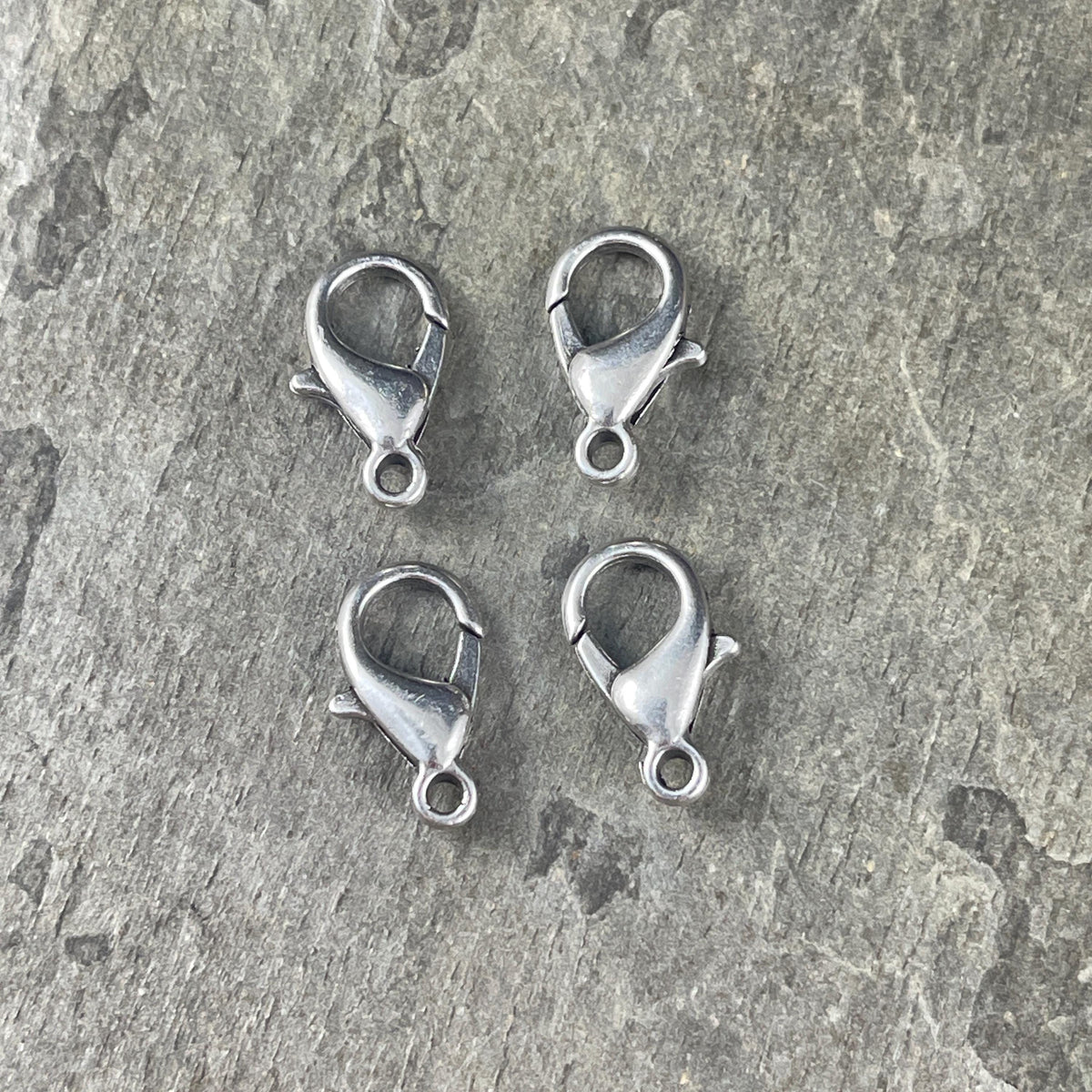 Antiqued Silver Lobster Clasp, 15x8mm Lobster Clasp (PF/605-15-77) * Qty. 10