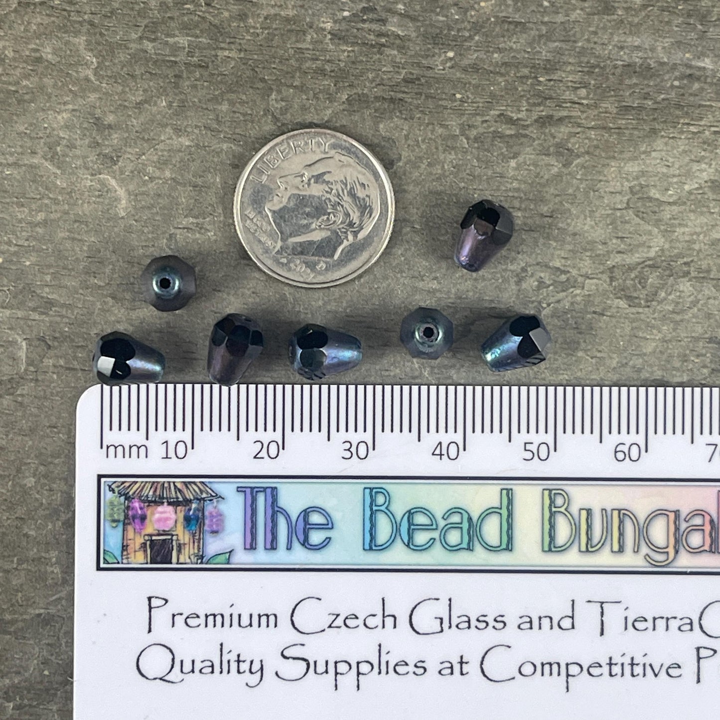Czech Glass Beads, Colorful Mix of Faceted Teardrop Pairs, 8mm Glass Teardrop Assortment (BBEM/628.05) * Qty. 18