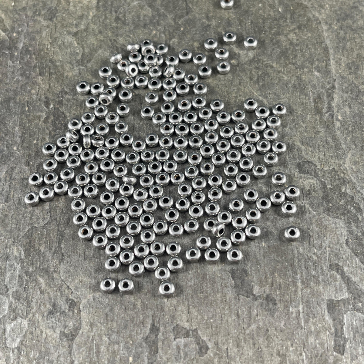 TierraCast Tiny 3mm Heishi Spacer Bead, Antiqued Pewter (PF/400-04) * Qty. 50