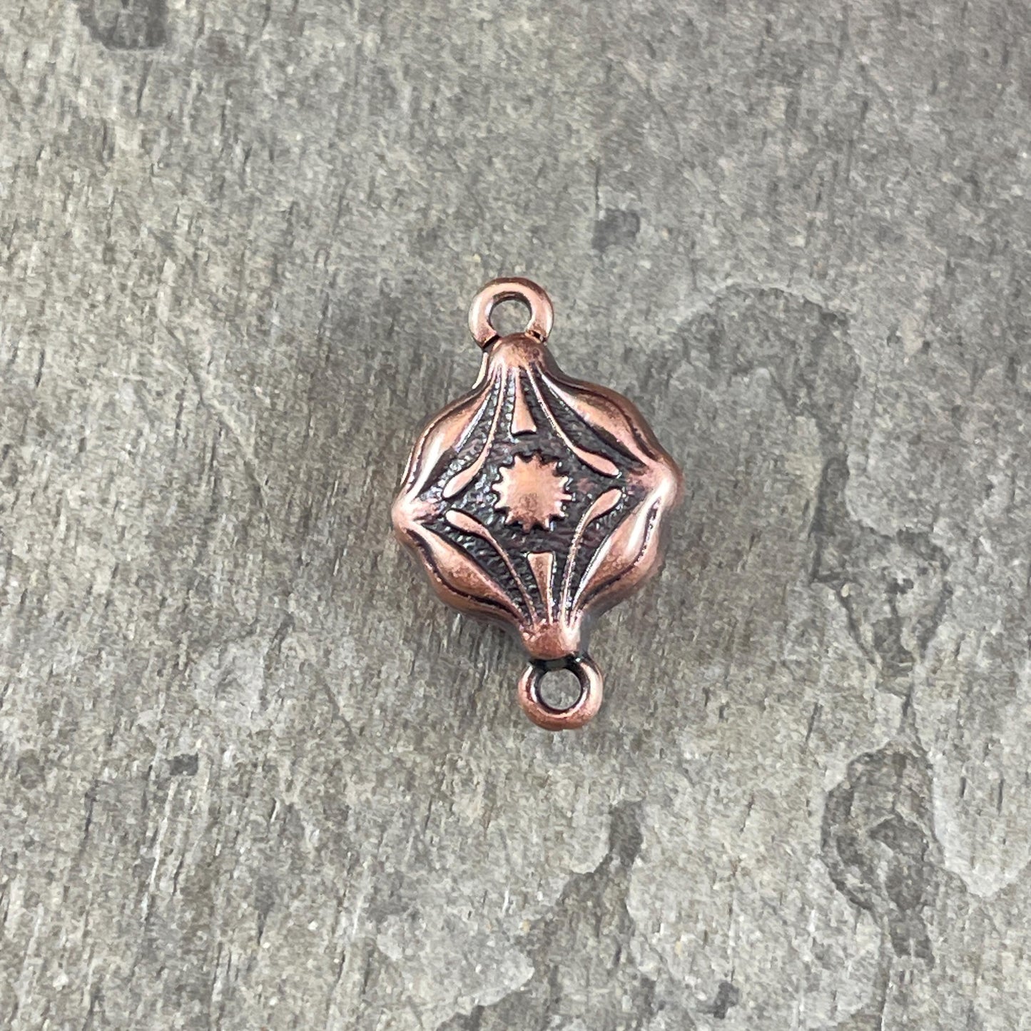 NEW - TierraCast Blossom Collection Magnetic Clasp, Antiqued Copper Diamond Shape Clasp for Jewelry (PF/15211-87) * Qty. 1