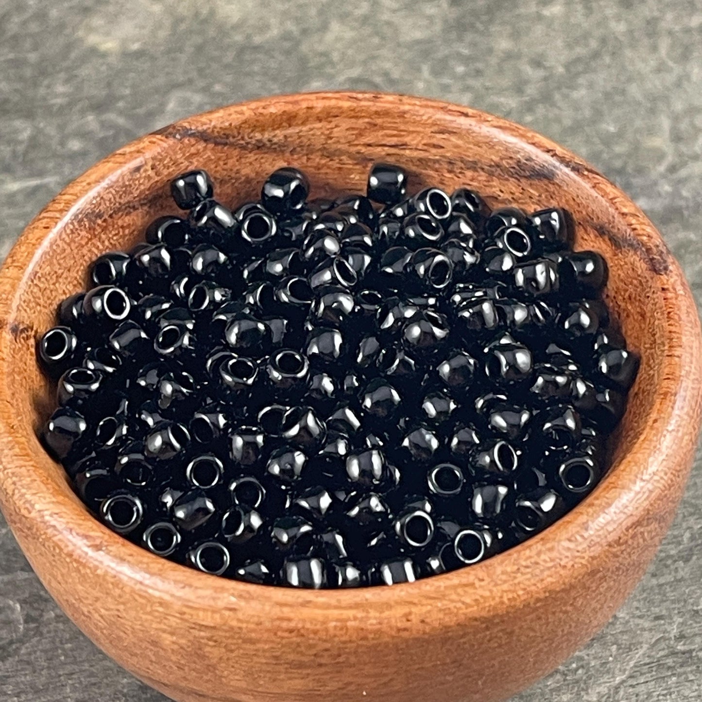 6/0 Black TOHO Glass Seed Beads (T6/SM-49) * 20 grams