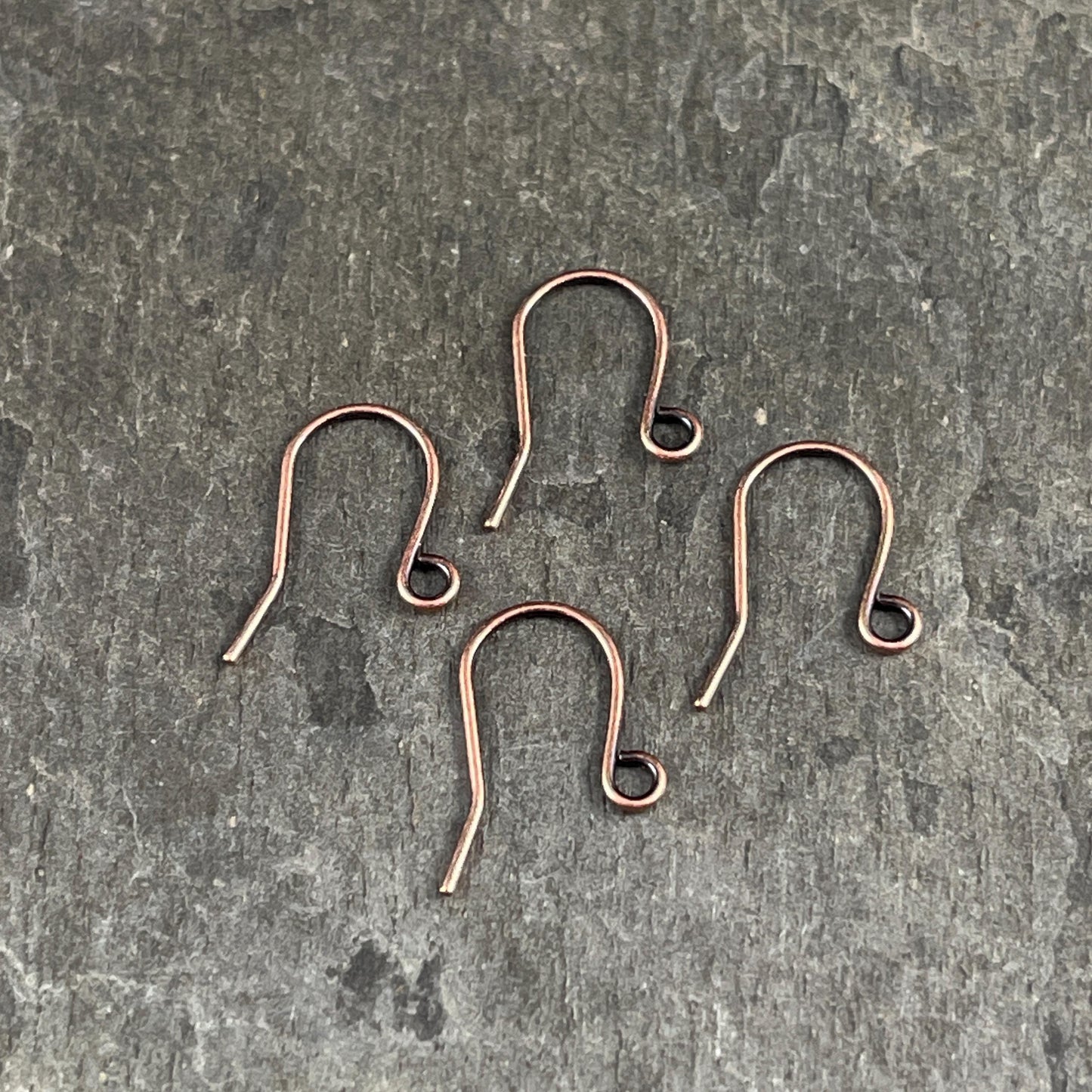 Small Shepard Hook Ear Wires, 21g Nickel Free Hypoallergenic, Antiqued Copper (5002AC) * Qty. 36