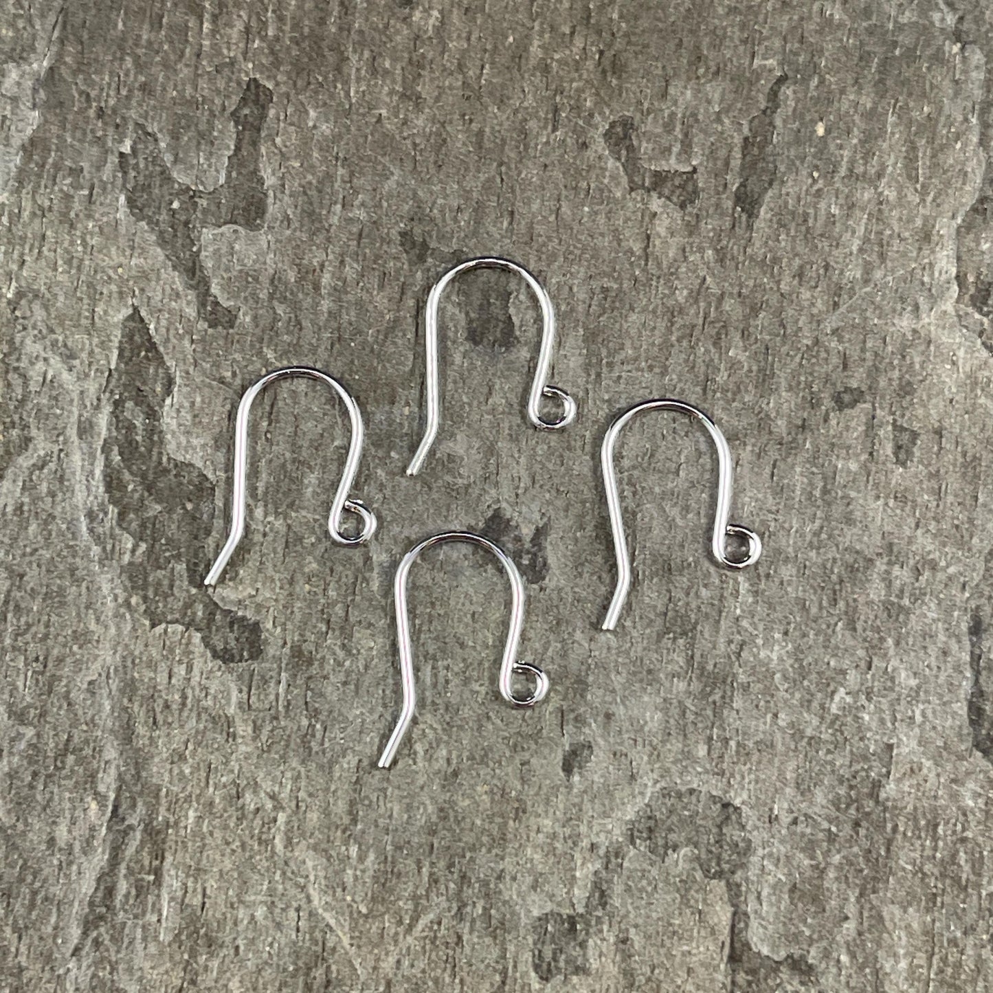 Small Shepard Hook Ear Wires, 21g Nickel Free Hypoallergenic, Silver (5002S) * Qty. 36