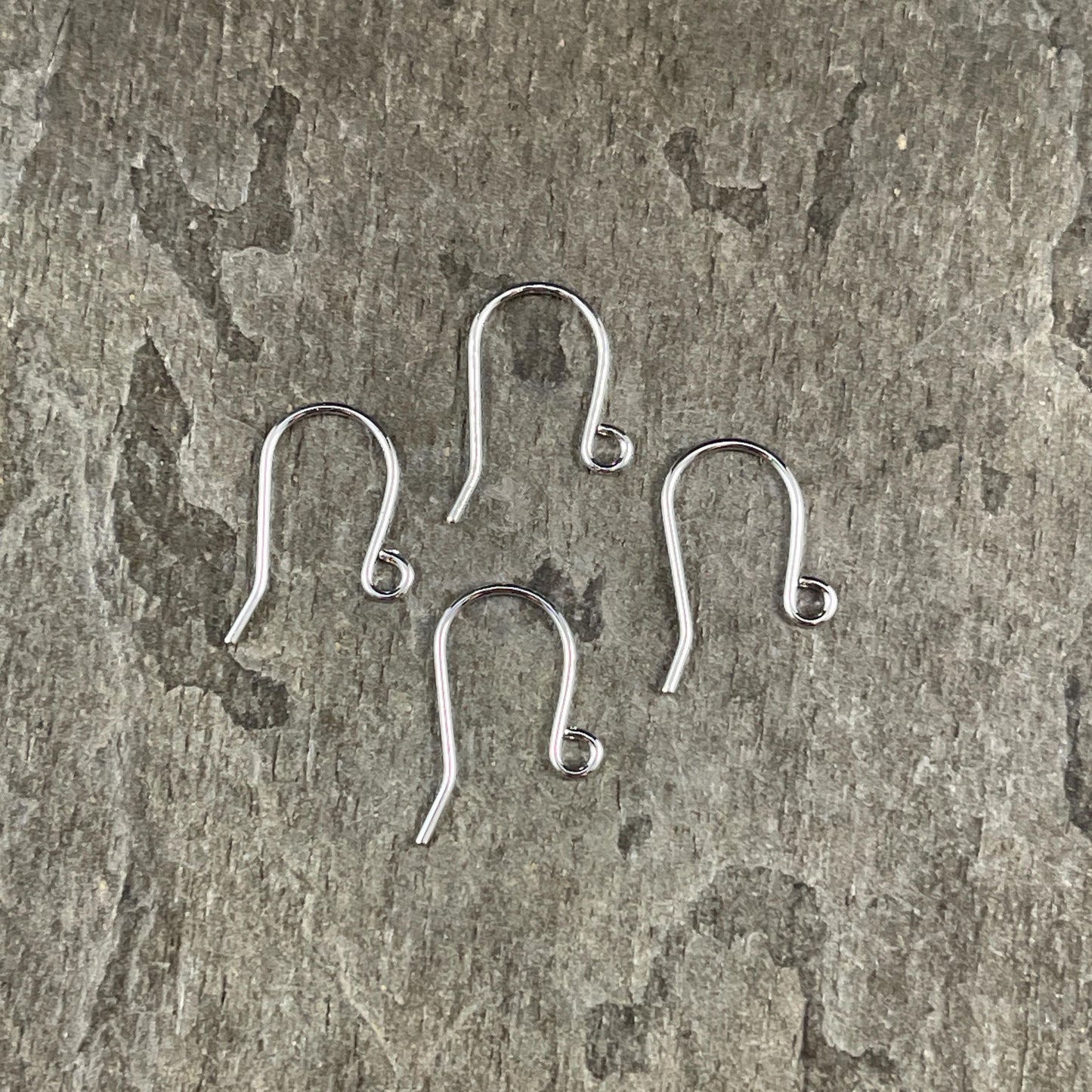 Small Shepard Hook Ear Wires, 21g Nickel Free Hypoallergenic, Silver (5002S) * Qty. 36