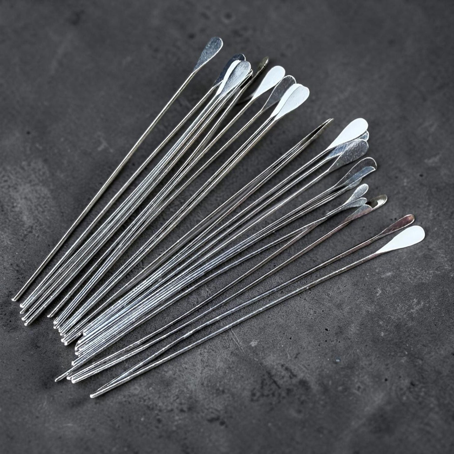 Paddle Head Pins, 2" Silver Plated Brass, 22 gauge (5553) * Qty. 50
