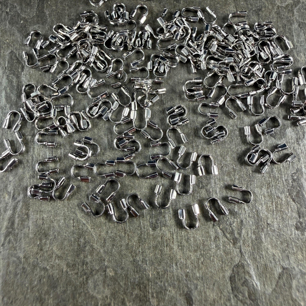 Wire Guards, 4mm Platinum Plated Brass Wire Guardians (I606-30P) * Qty. 200