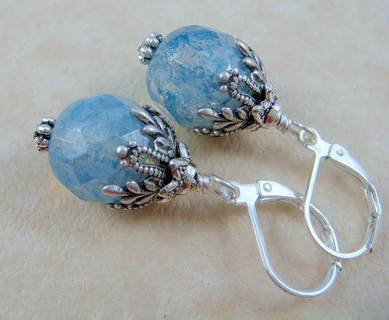 Antiqued Silver Floral Filigree Bead Caps ~ 12mm Ornate Victorian Bead Caps ~ Oxidized Silver Plated Brass (VJS/R373) * Qty. 4