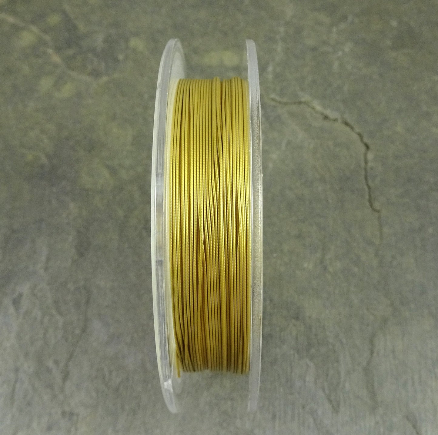 Gold Accu~Flex Beading Wire, Dijon Gold Wire, 49 Strand Beading Wire, 30 Feet (.019in thickness), Stainless Steel Coated Wire * 1 spool