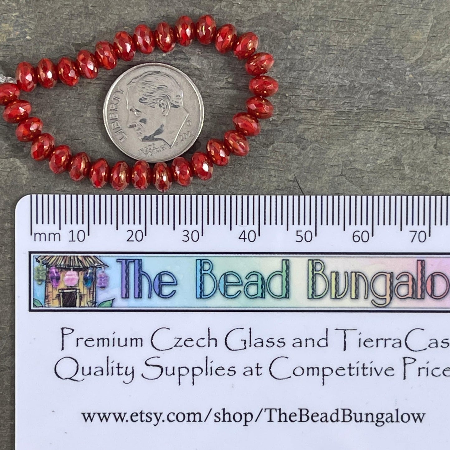 Red and Bronze Faceted Czech Glass Beads, 5x3mm Rondelle, Transparent Ruby Red and Opaque Red with Bronze Picasso (R5/N-0186) - Qty. 30