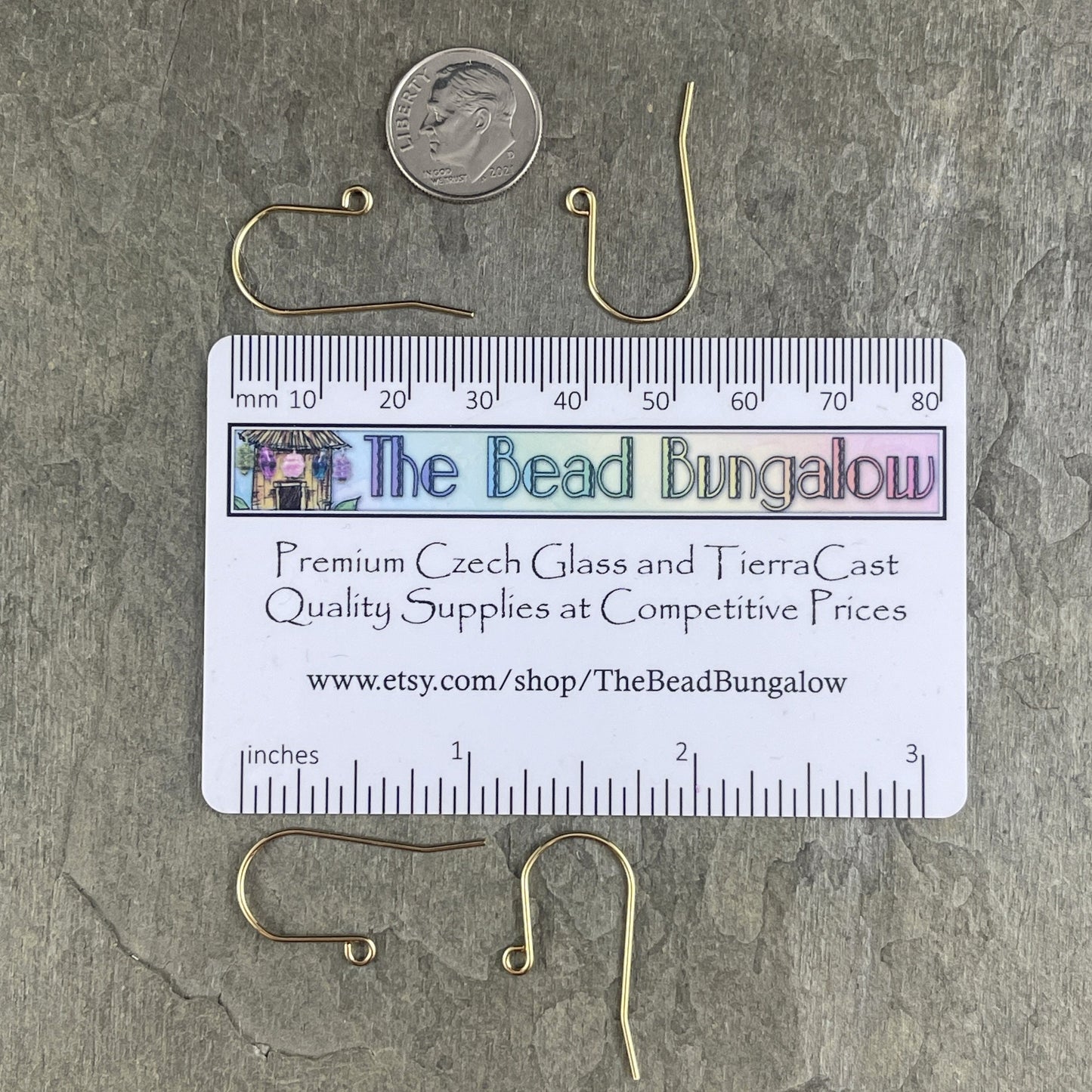Gold Stainless Steel Hypoallergenic Ear Wires, 27x16mm Horseshoe Shape Large Ear Wires (F227-29G) * Qty. 10