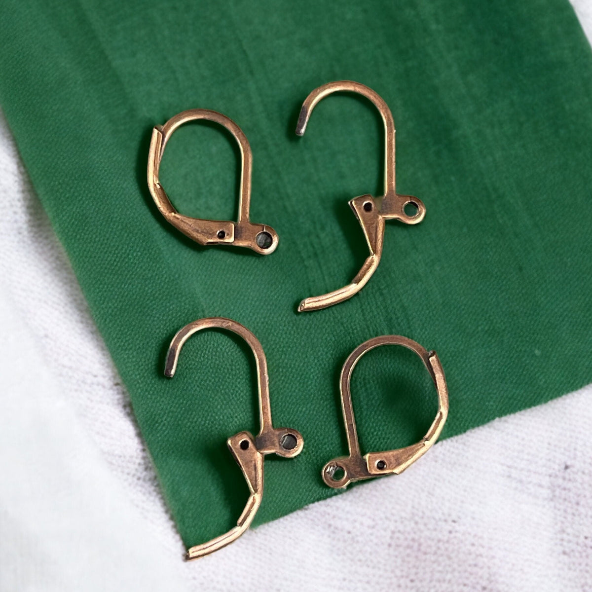 Lever Back Earwires, 15x10mm Nickel Free Copper Plated Ear Wires (EC223-R) *