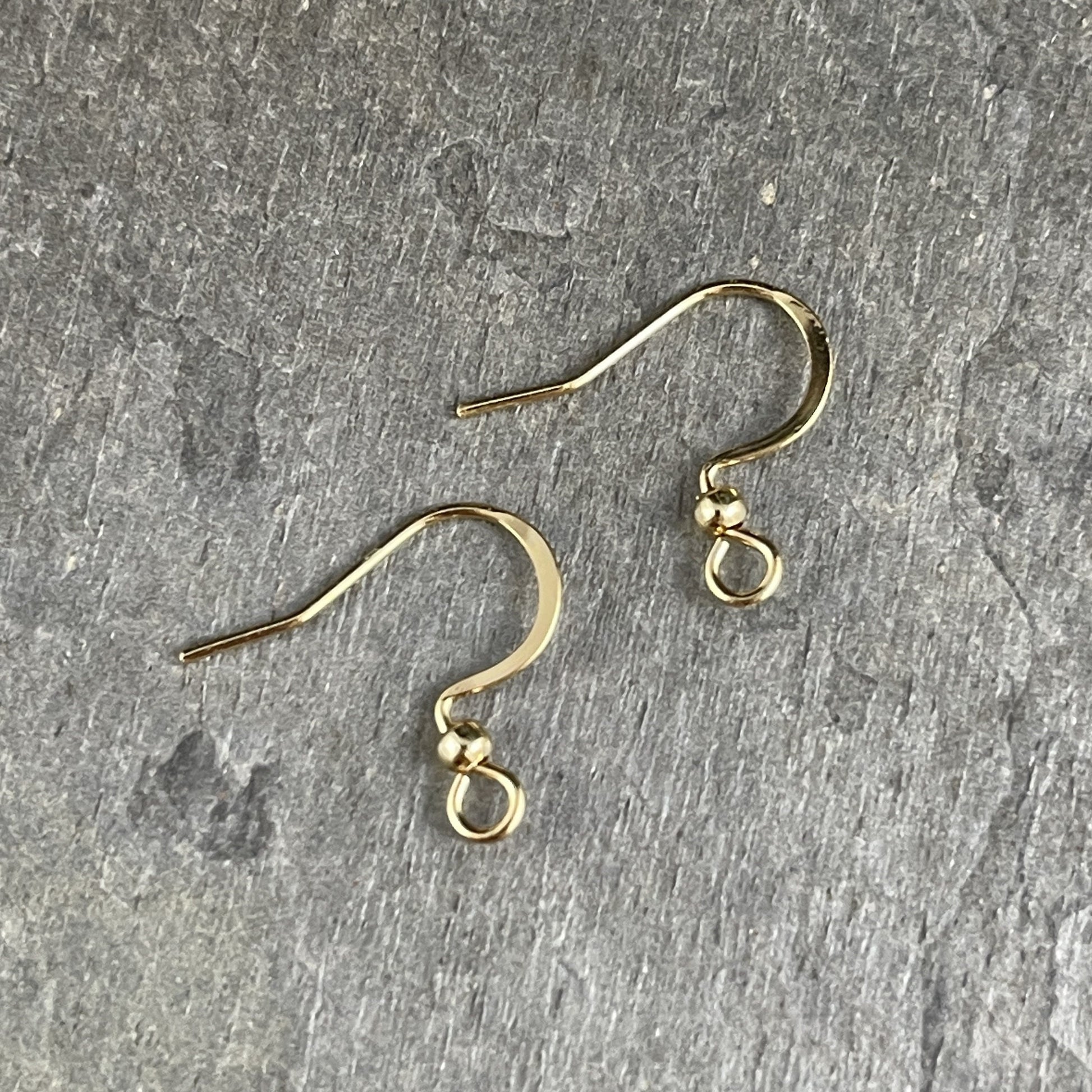 18k Gold Plated 316 Stainless Steel Ear Wires, 16mm French Hook with Ball (P220-13G) * Qty. 30