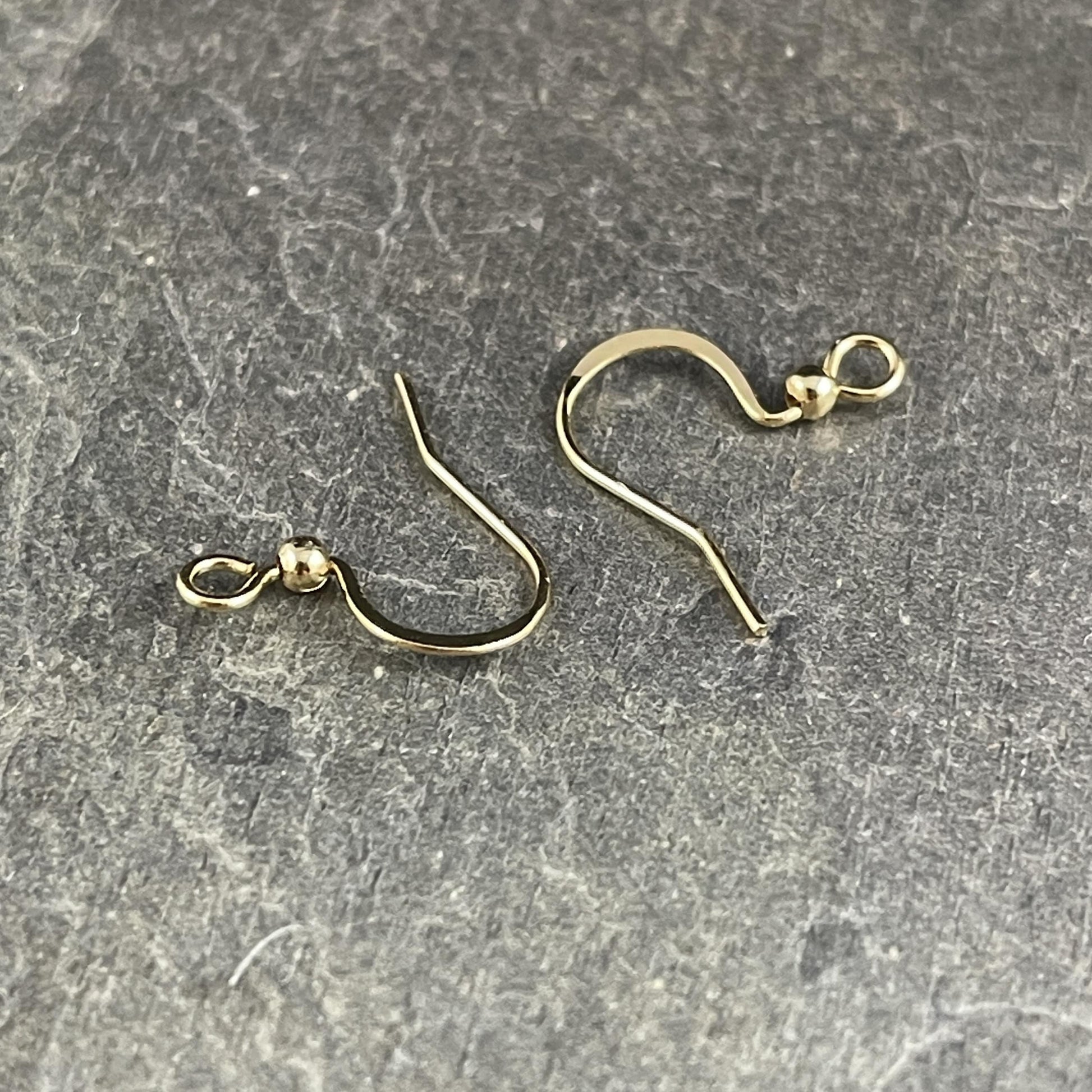 Stainless Steel Hypoallergenic Gold Ear Wires, 16mm French Hook with Ball (F227-25G) * Qty. 24