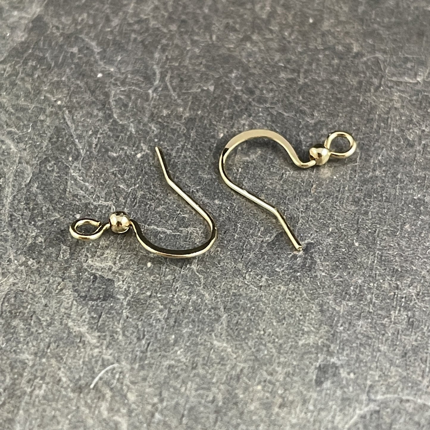 18k Gold Plated 316 Stainless Steel Ear Wires, 16mm French Hook with Ball (P220-13G) * Qty. 30