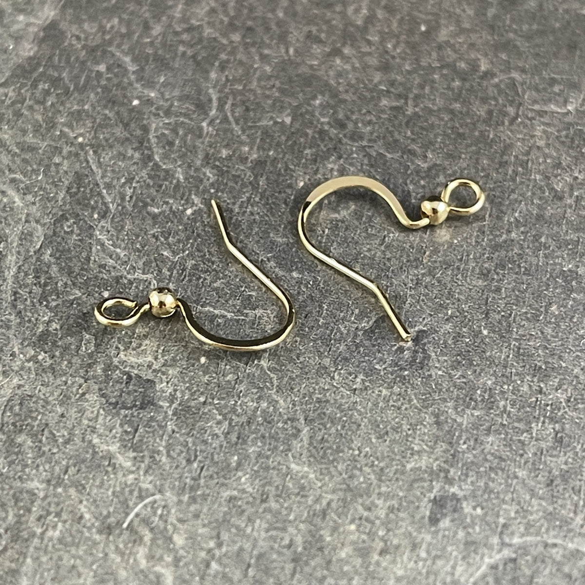 18k Gold Plated 316 Stainless Steel Ear Wires, 16mm French Hook with Ball (P220-13G) * Qty. 30