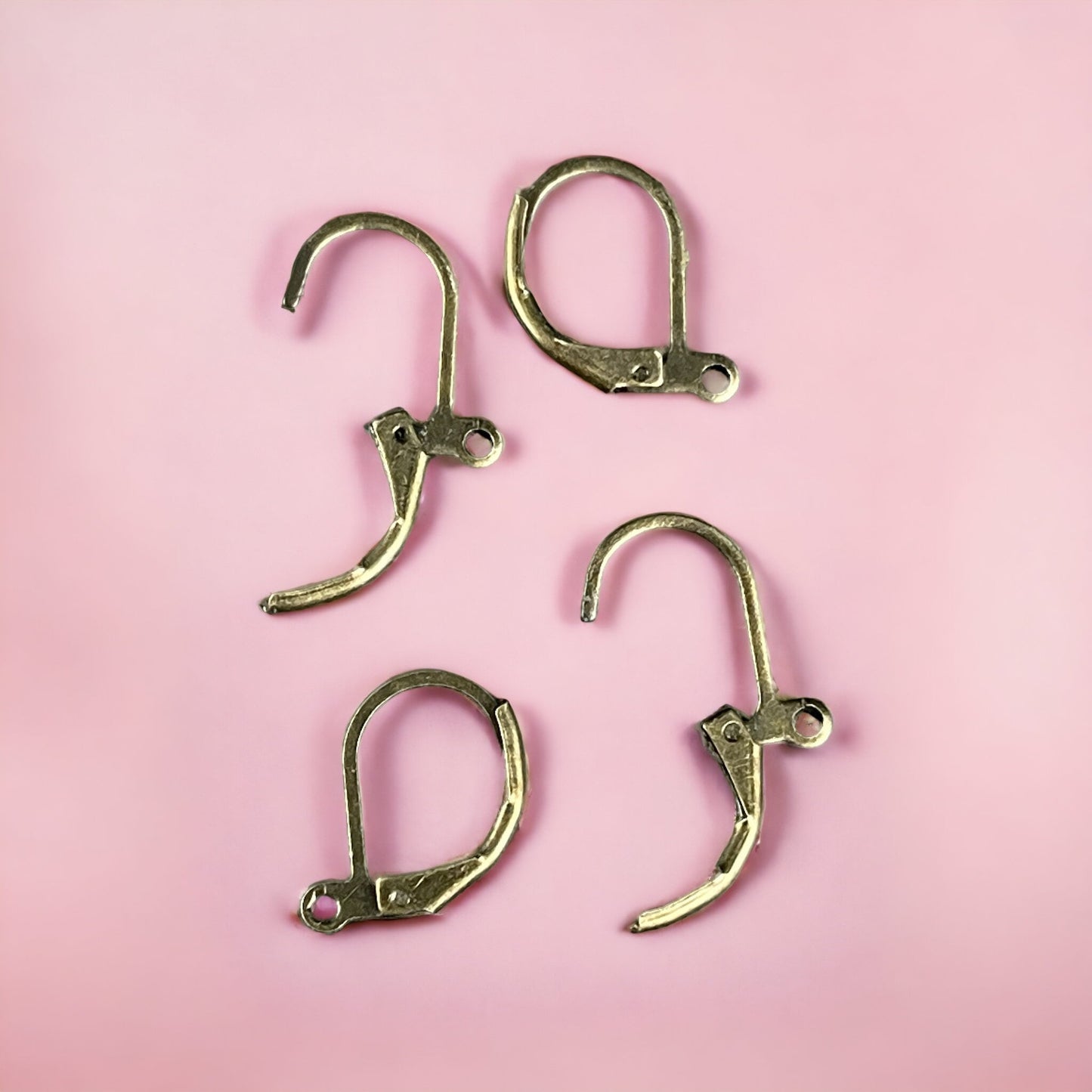 Lever Back Earwires, 15x10mm Nickel Free Antiqued Brass Ear Wires (EC223-AB) *