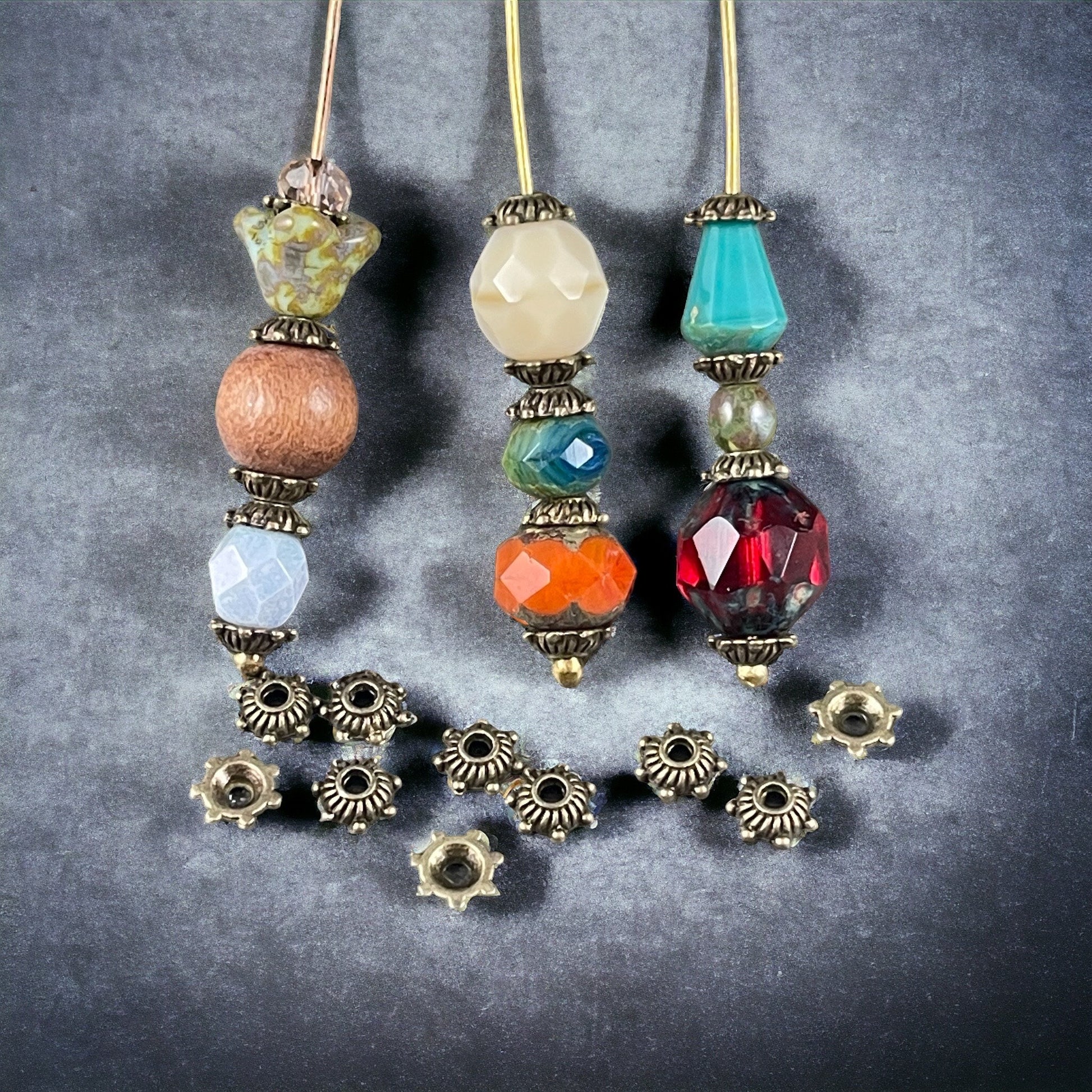 5mm Tibetan Style Antiqued Brass Bead Caps (MLF0514Y-NF) * Qty. 200
