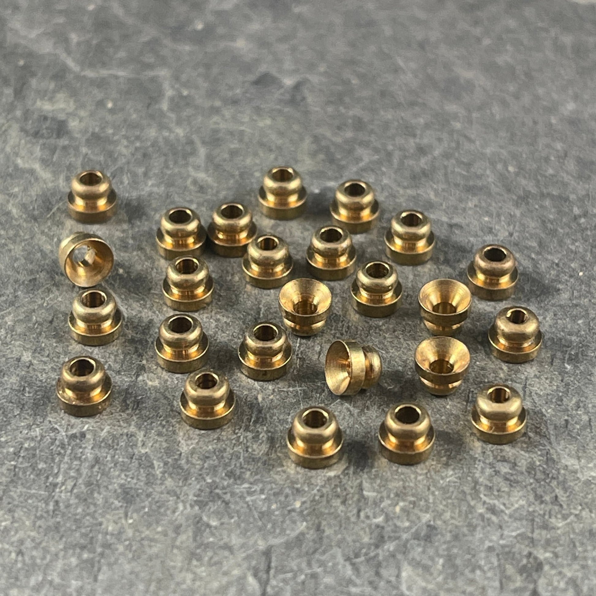 Unplated Brass Bead Caps, 4mm Knob Bead Caps, Raw Brass Bead Caps (F713-43C) * Qty. 30