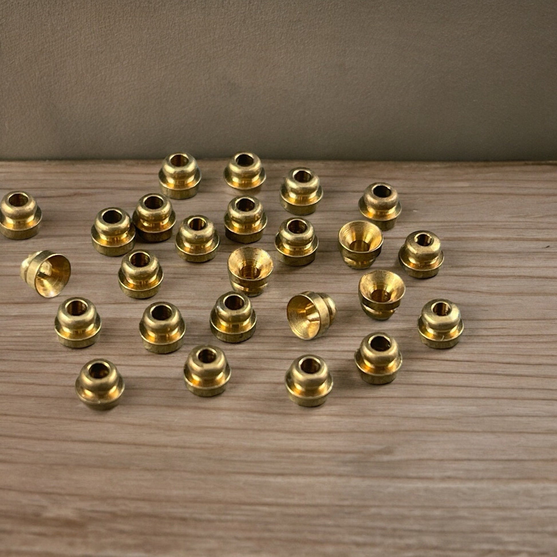 Unplated Brass Bead Caps, 4mm Knob Bead Caps, Raw Brass Bead Caps (F713-43C) * Qty. 30
