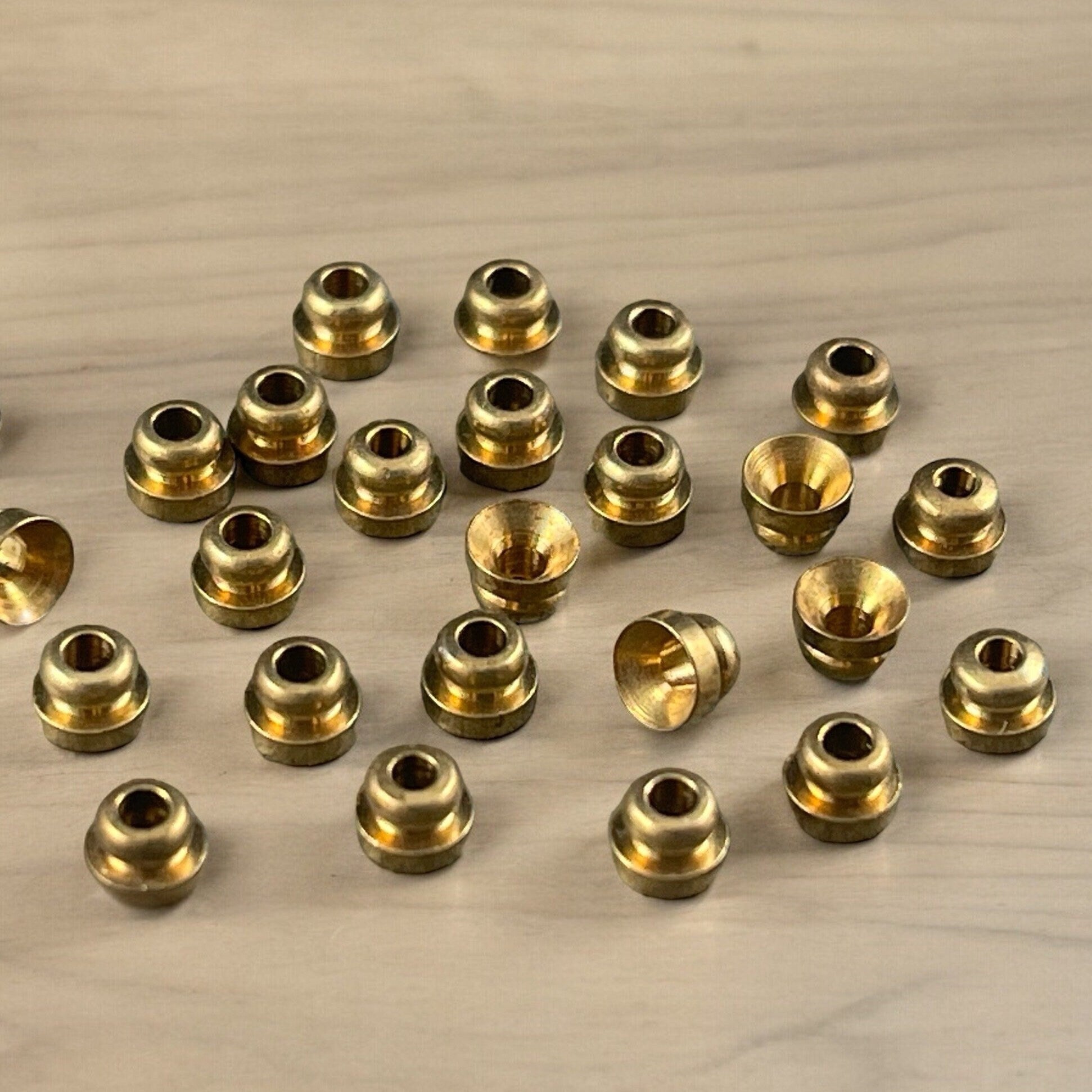 Unplated Brass Bead Caps, 4mm Knob Bead Caps, Raw Brass Bead Caps (F713-43C) * Qty. 30
