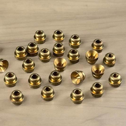 Unplated Brass Bead Caps, 4mm Knob Bead Caps, Raw Brass Bead Caps (F713-43C) * Qty. 30