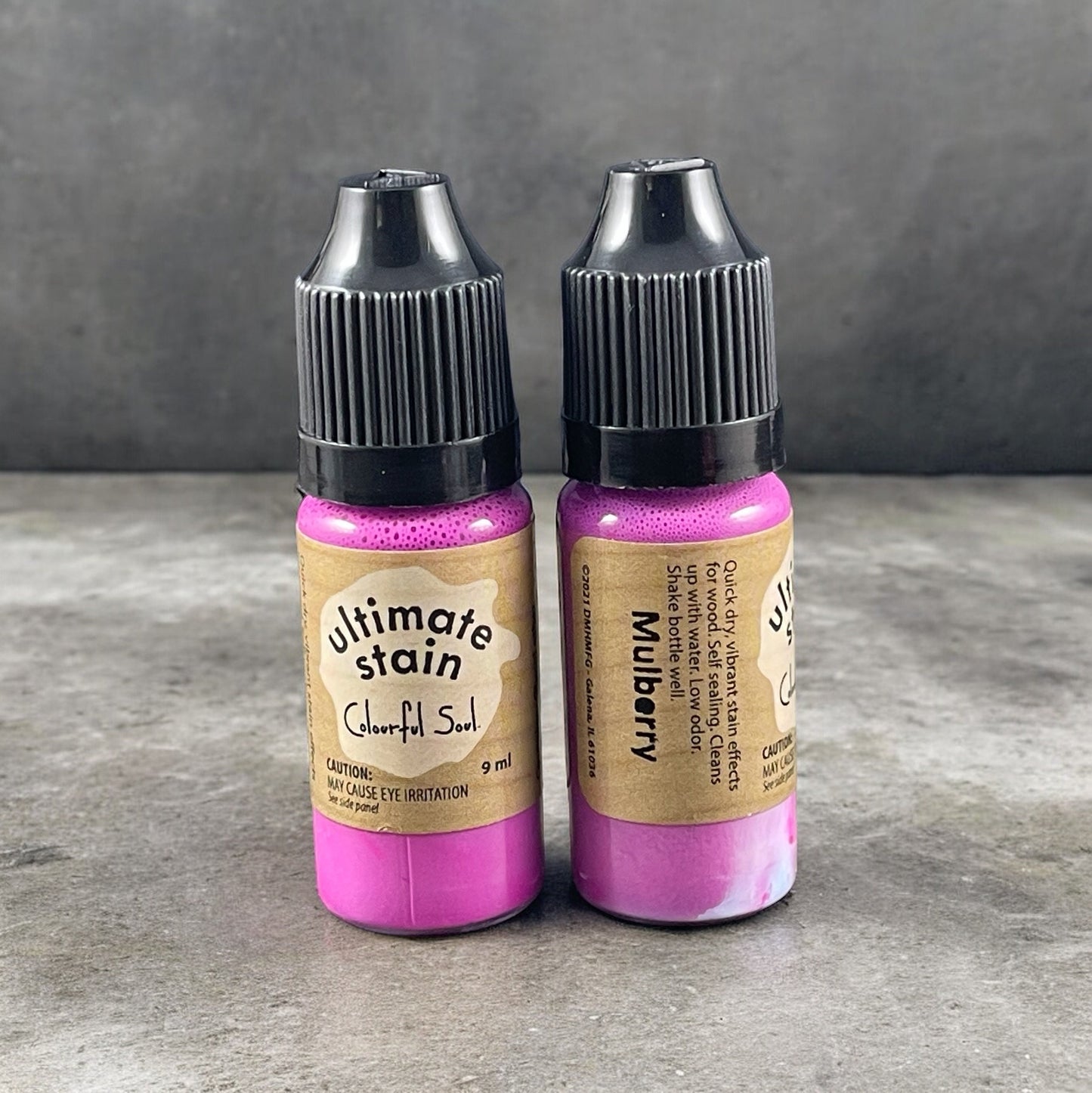Mulberry Ultimate STAIN by Colourful Soul Fuchsia Dye for Fabric, Leather, Wood, Paper