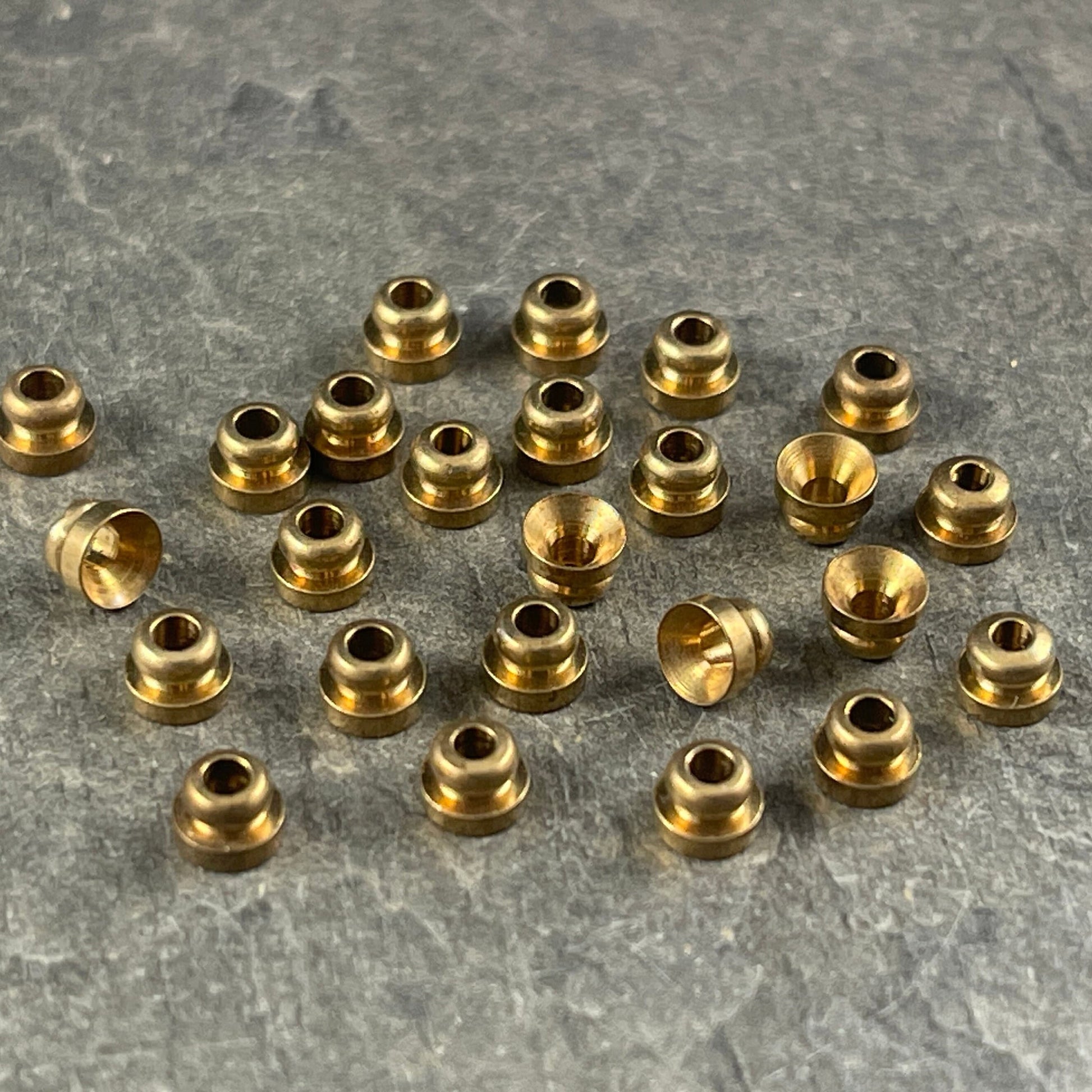Unplated Brass Bead Caps, 4mm Knob Bead Caps, Raw Brass Bead Caps (F713-43C) * Qty. 30