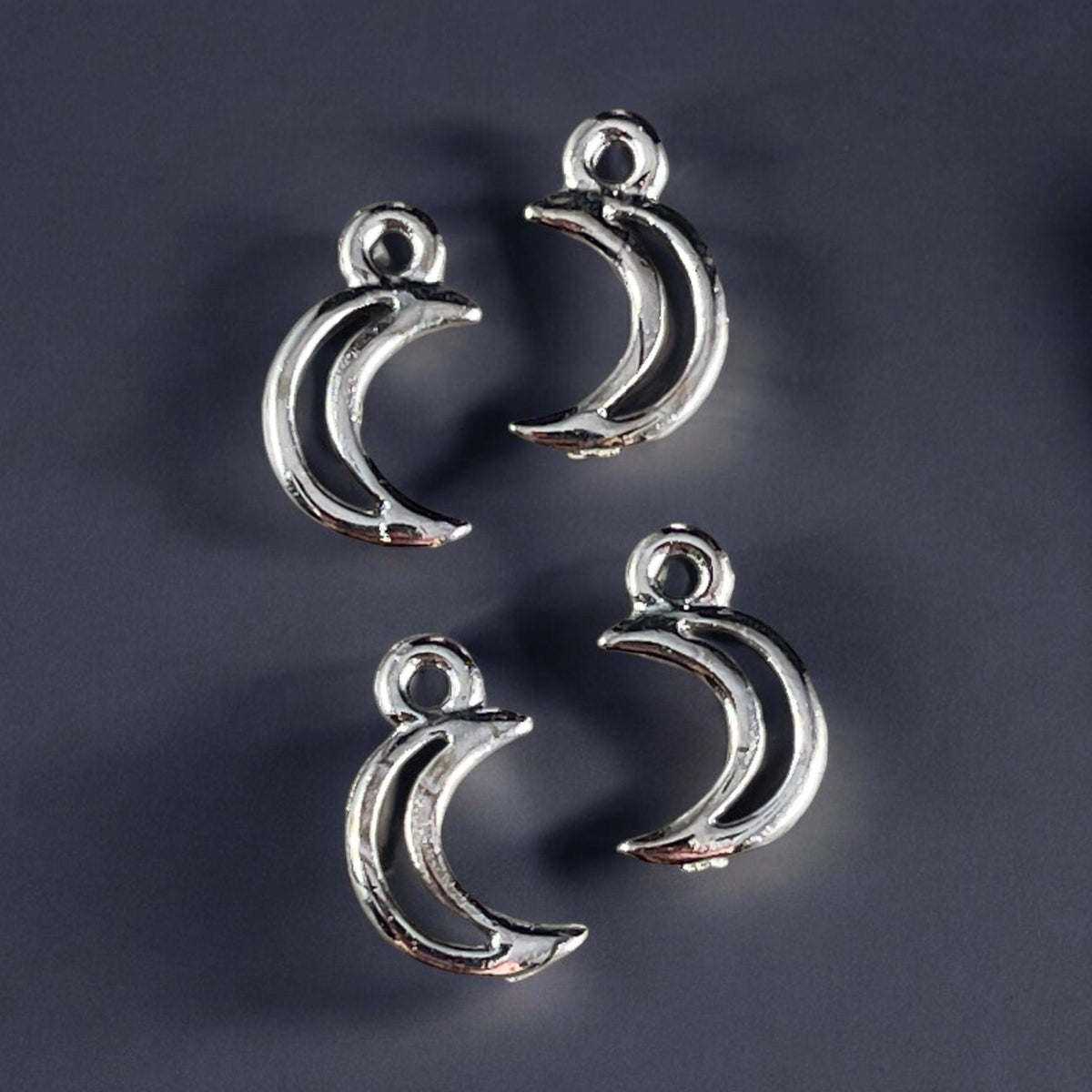 TierraCast Celestial Charms, Sun, Crescent Moon, Star, White Bronze Plated (TC/Celestial) *