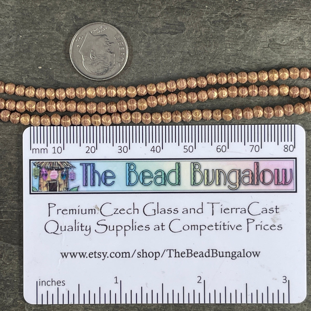 Czech Glass Beads - 3mm English Cut Beads,Light Golden Brown Picasso Beads (EC3/SM-PS1006) * Qty. 50