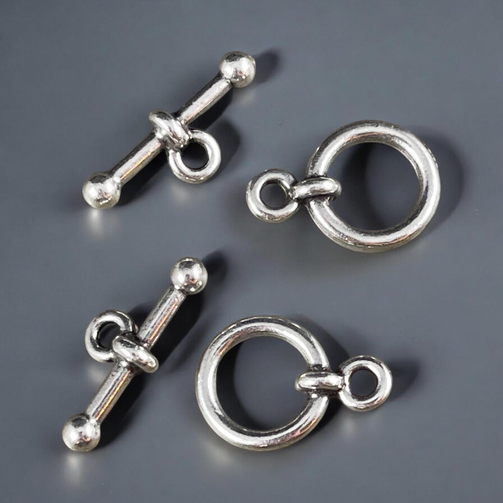TierraCast1/2" Anna Toggle Clasp, Antiqued Silver Plated (PF/964-77) * Qty. 2
