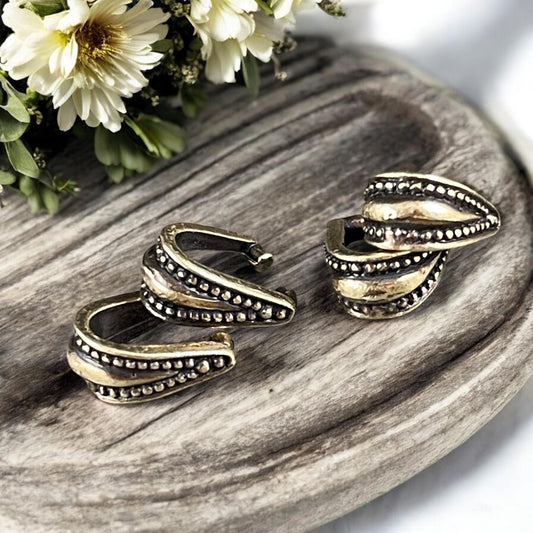 Small TierraCast Antiqued Brass Pinch Bail, 10mm Royal Pinch Bail (PF/874-57) * BULK BAG * Qty. 20