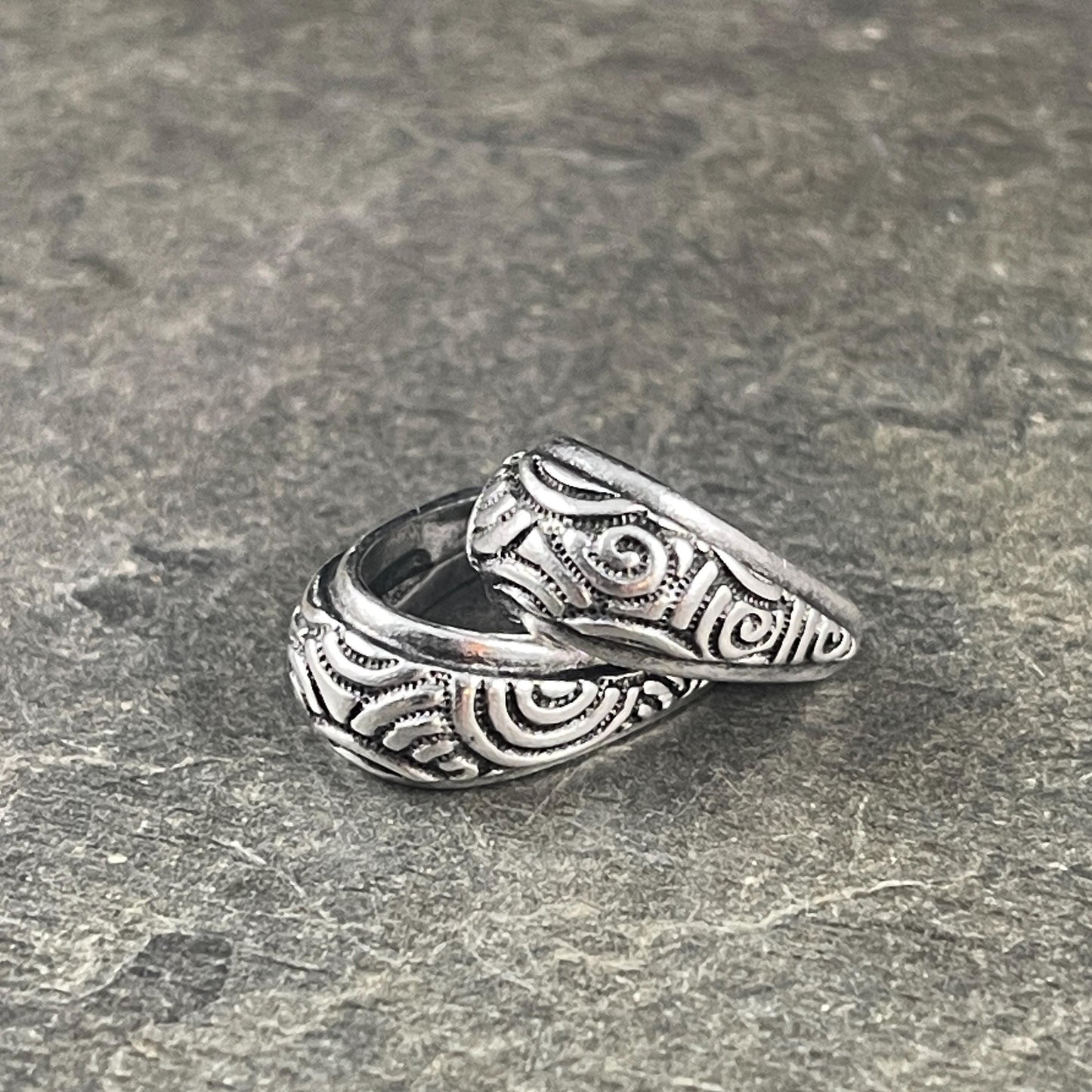 TierraCast Spiral Pinch Bail, 12x14mm Antiqued Silver Bail (PF/878-77) * Qty. 2