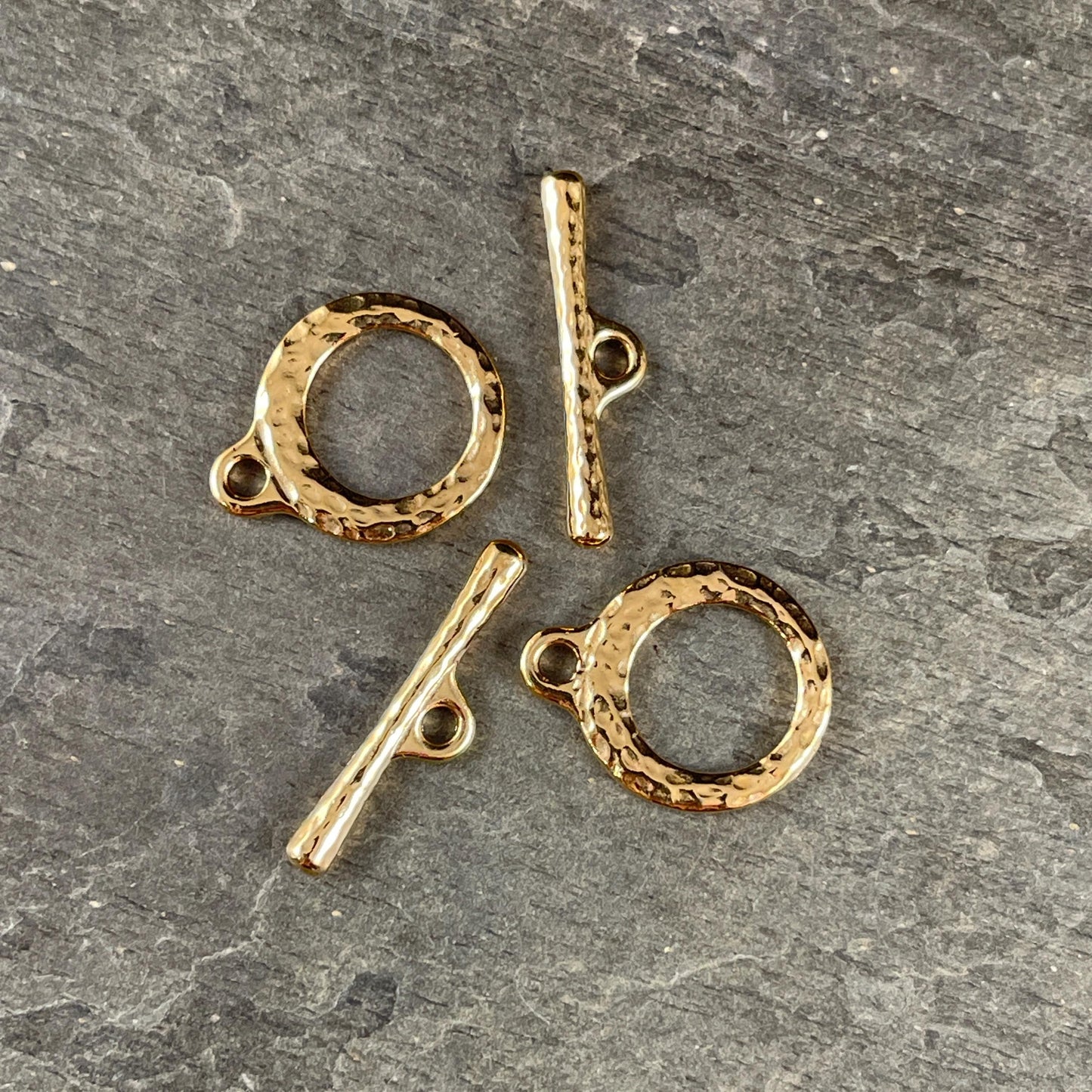 TierraCast 17mm Craftsman Toggle Clasp, 24k Gold Plated, Nickel Free (PF/971-12) * Qty. 2