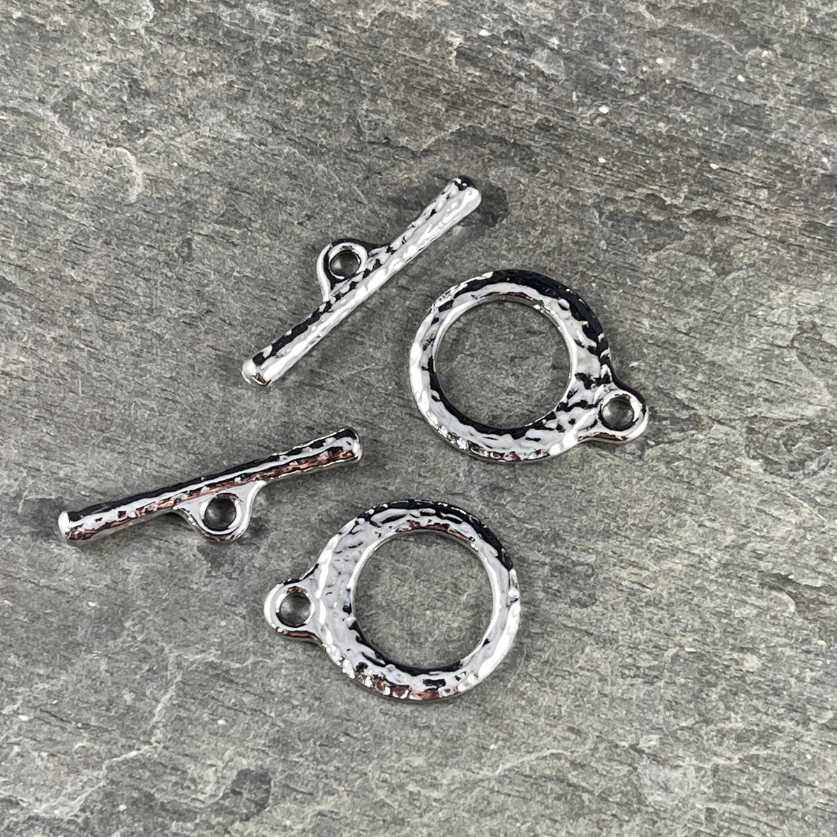 TierraCast 17mm Craftsman Toggle Clasp, White Bronze Plated (PF/971-28) * Qty. 2