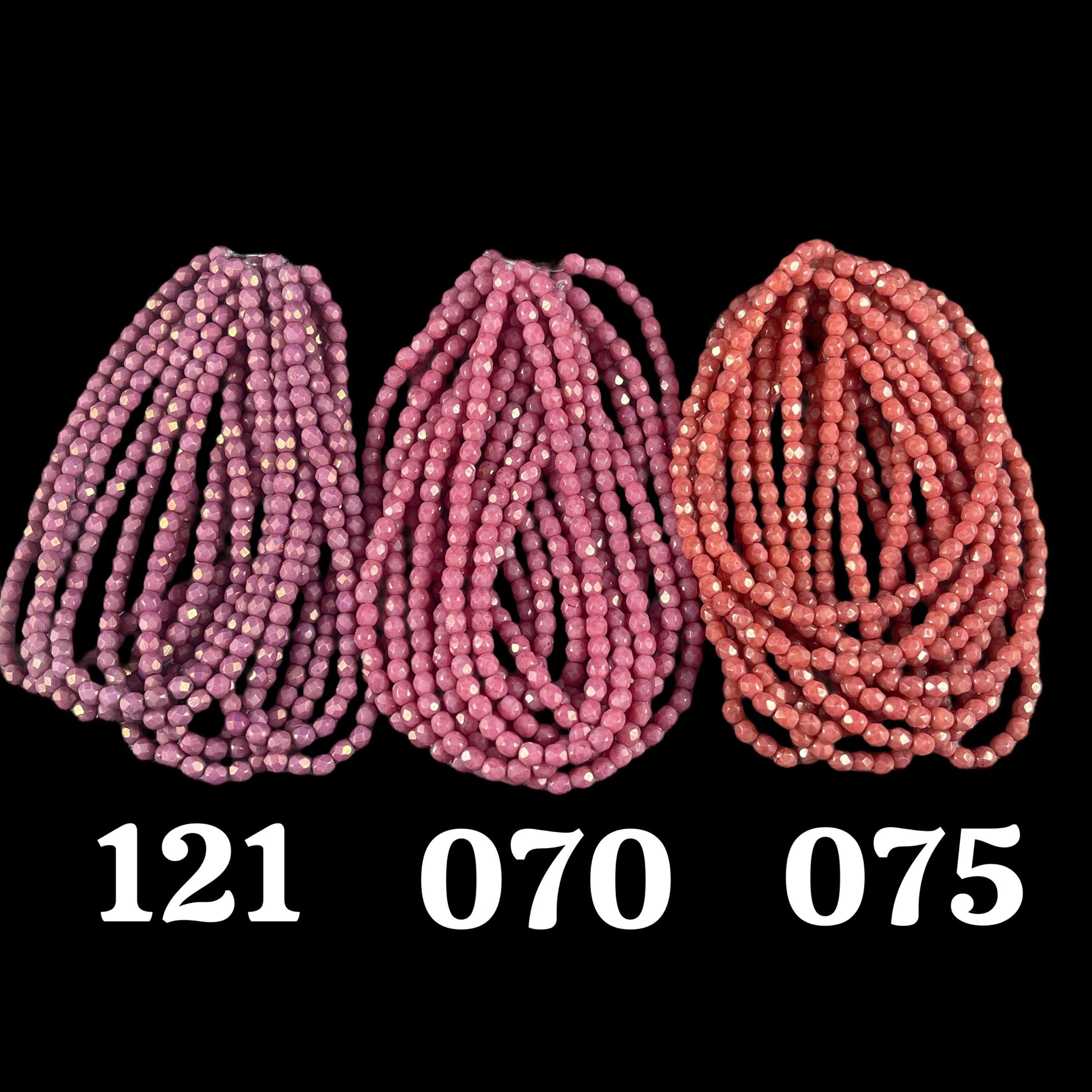 Czech Glass Beads - Purple Hyacinth 4mm Faceted Round Glass Beads, Purple Picasso Luster Beads (FP4/N-121) * Qty. 50