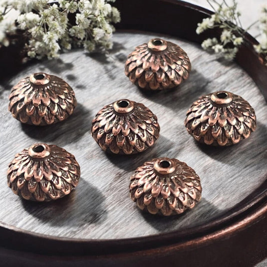 TierraCast 8mm Antiqued Copper Acorn Bead Caps, Woodland Collection (PF/930-87) * Qty. 6