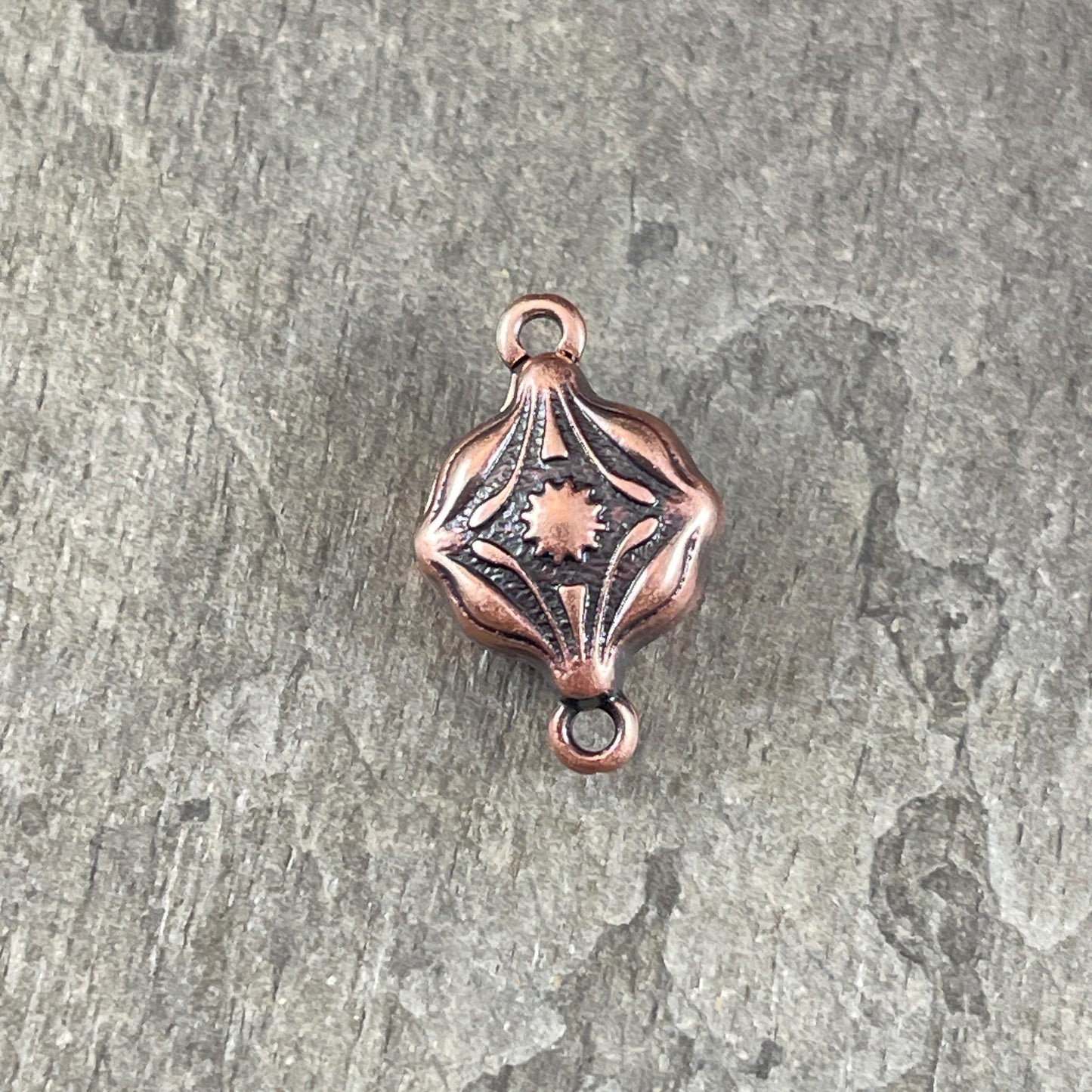NEW - TierraCast Blossom Collection Magnetic Clasp, Antiqued Copper Diamond Shape Clasp for Jewelry (PF/15211-87) * Qty. 1