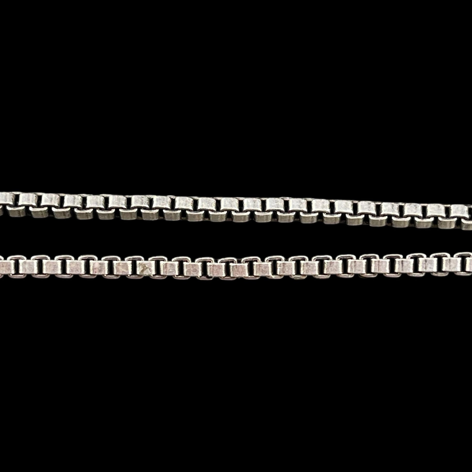Chain by the Foot - 2mm Box Chain - Antiqued Silver Plated Brass (CH-304AS) * 18" Length