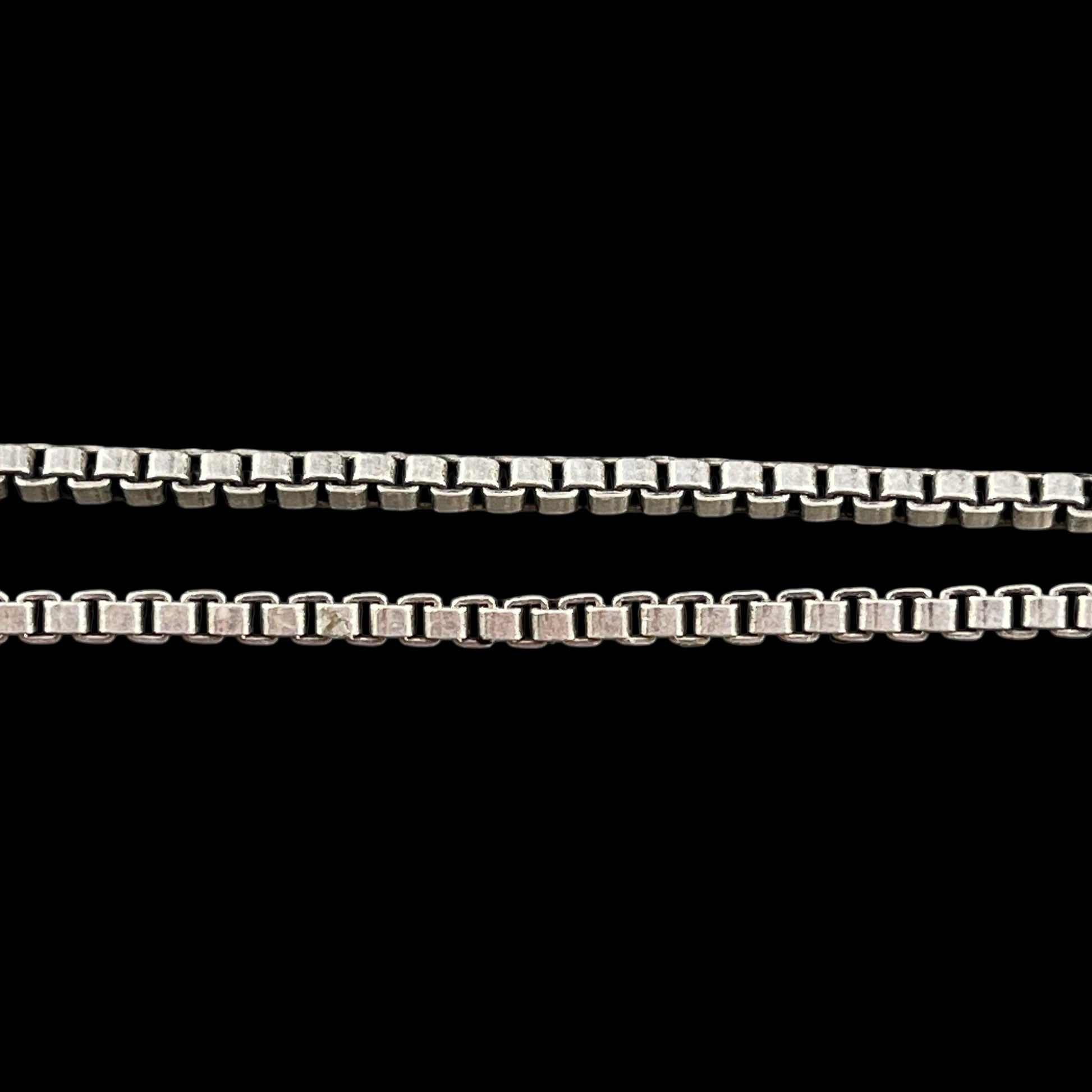 Chain by the Foot - 2mm Box Chain - Antiqued Silver Plated Brass (CH-304AS) * 18" Length
