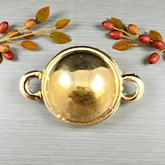 Magnetic Sphere Clasp, 24k Gold Plated, 15x10mm, Nickel Free (PF/14793-03-12) * Qty. 1