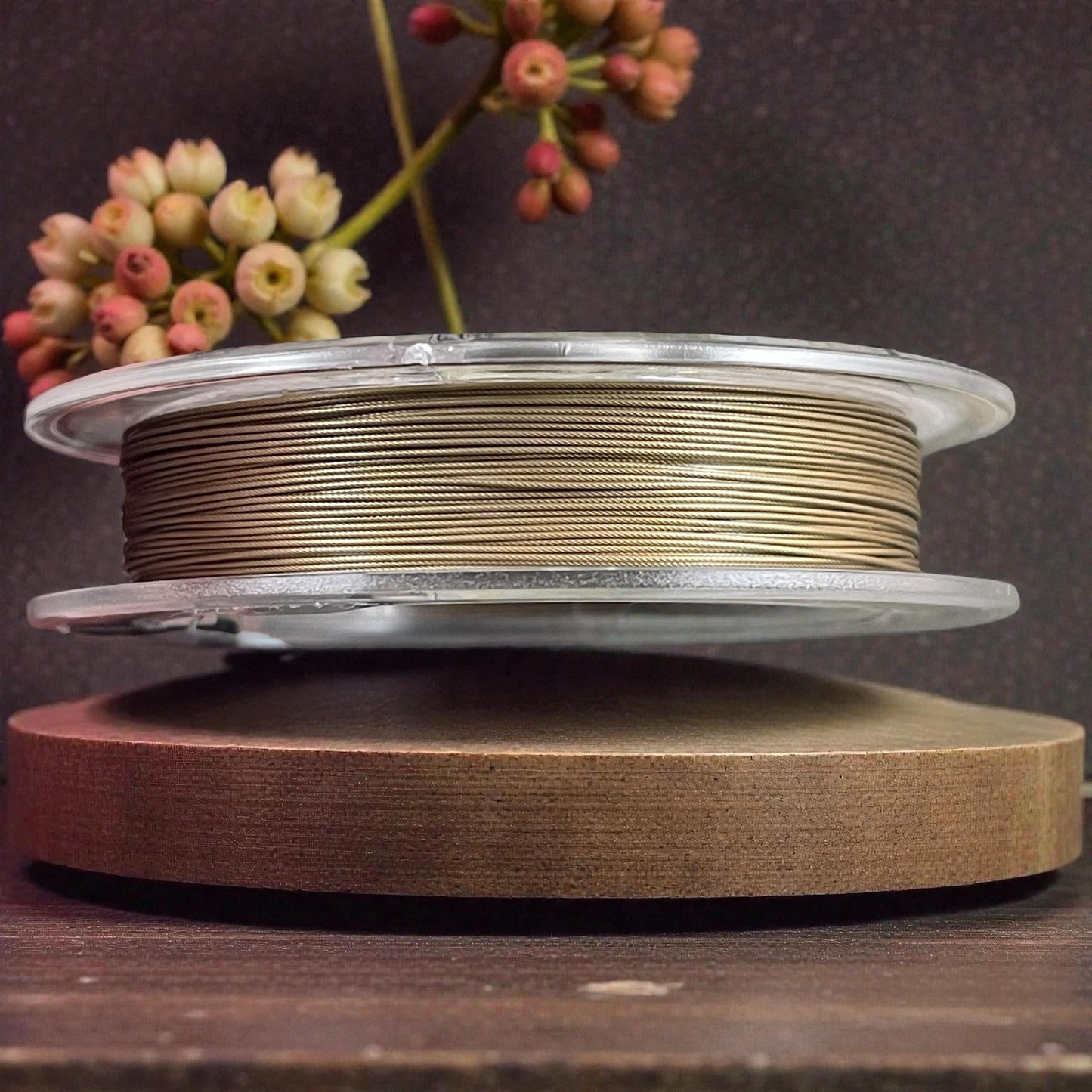 Accu-Flex Beading Wire, Bronze, 49 Strand, .019in/.48mm diameter (5234) * 30 ft. spool