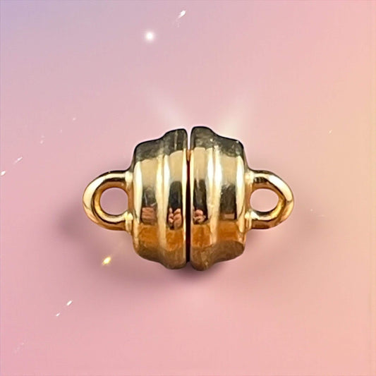 Magnetic Clasp with Loops, 24k Gold Plated - Nickel Free, 9x13mm (PF/15209-00-12) * Qty. 1