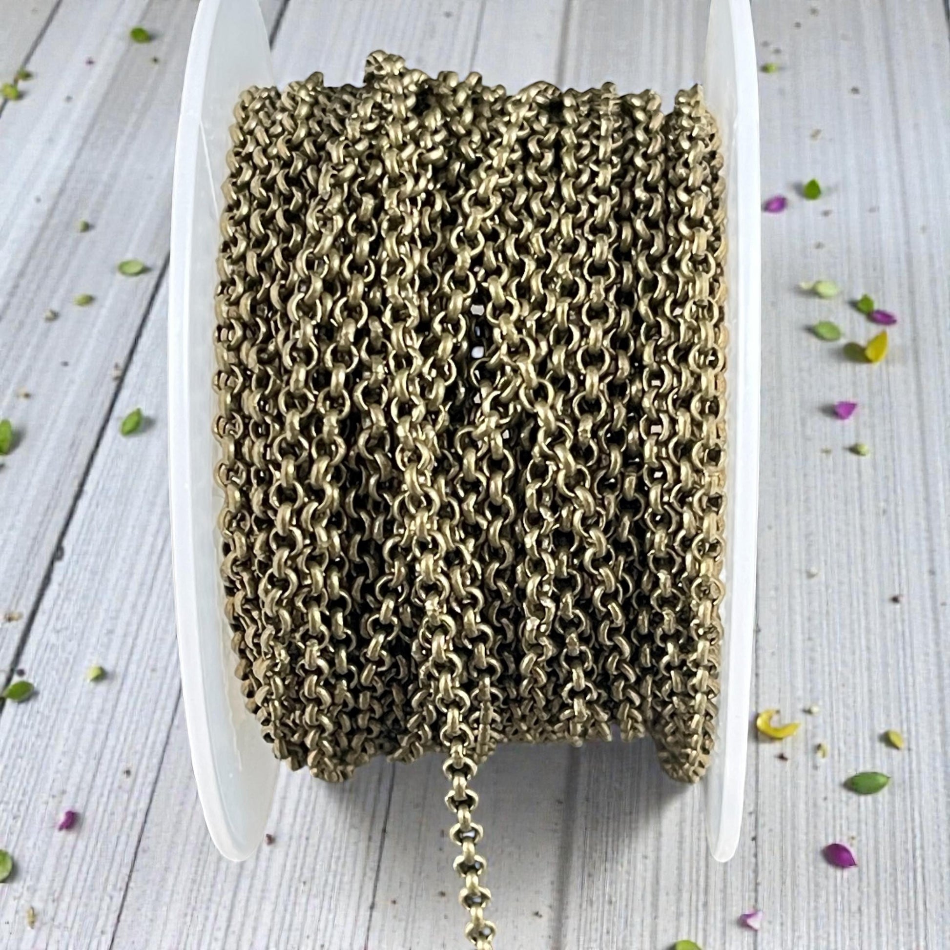 2mm Rolo, Small Belcher Chain - Antiqued Brass (CH-30AB) * 18" Length