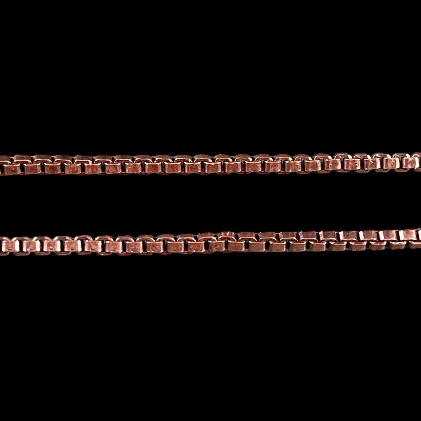 2mm Box Chain - Antiqued Copper Plated Brass (CH-304AC) * 18" Length