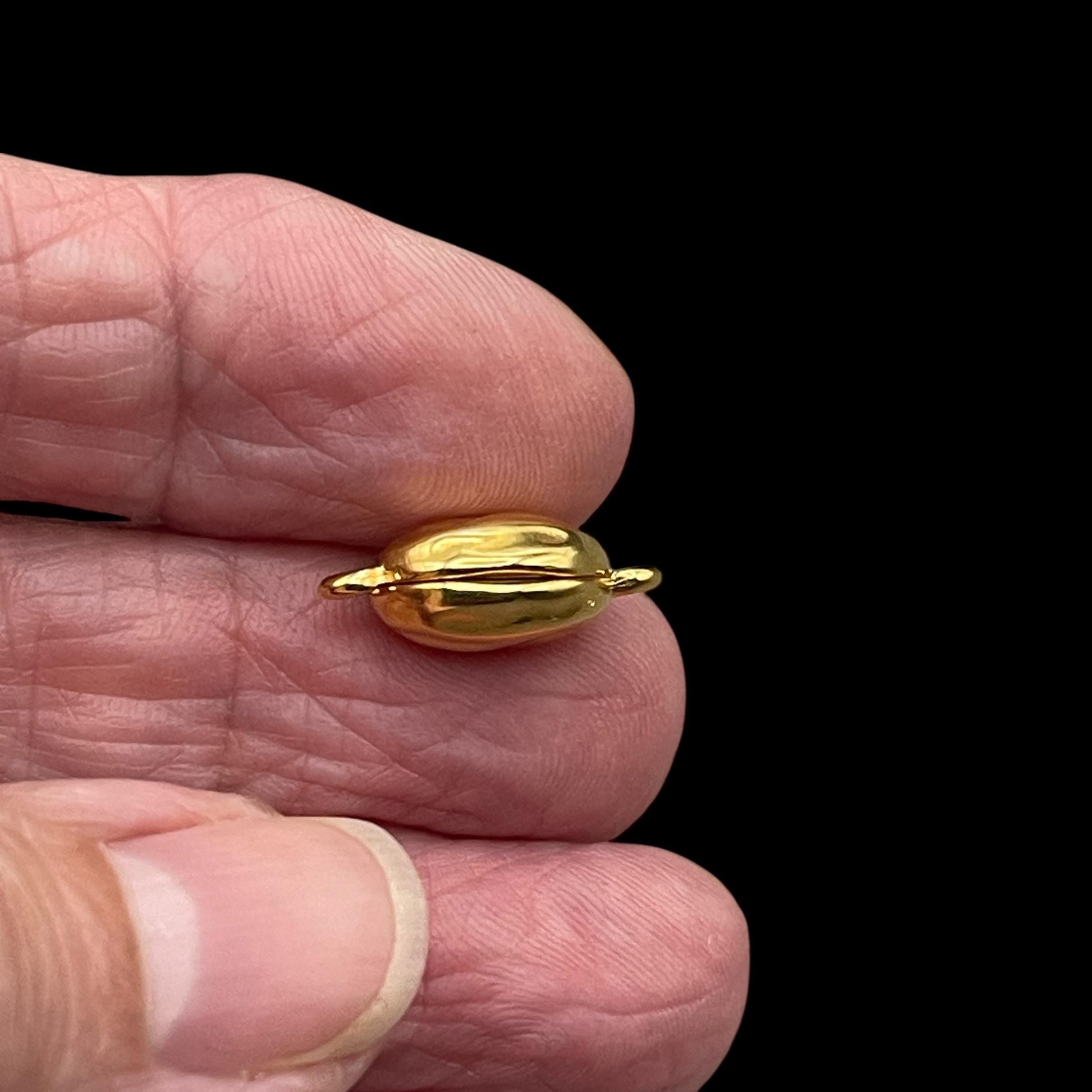 Magnetic Clasp, 24k Gold Plated Zamak, 17x10mm (PF/15195-12) * Qty. 1