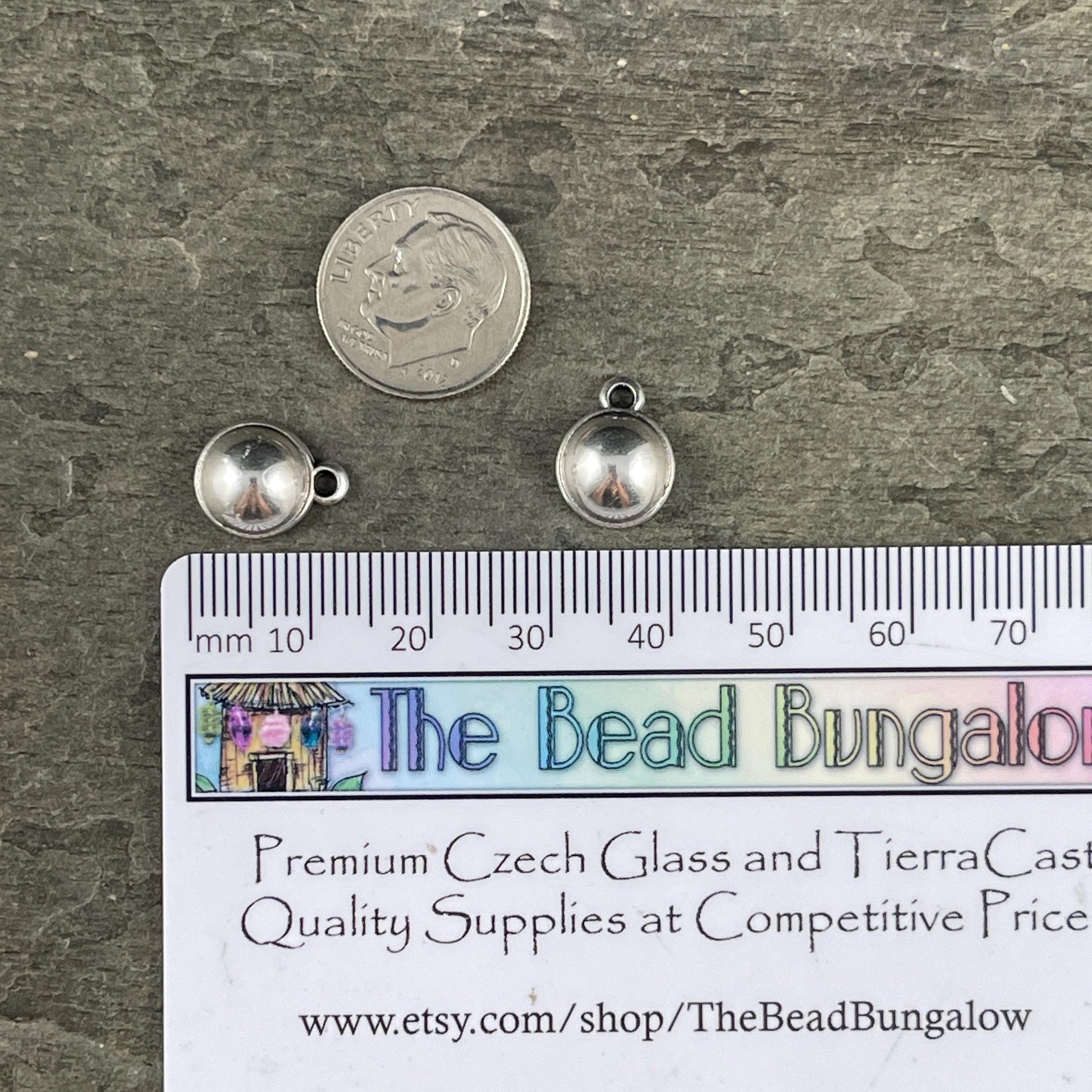 Magnetic Sphere Clasp, Antiqued Silver Plated, 15x10mm (PF/14793-03-77) * Qty. 1